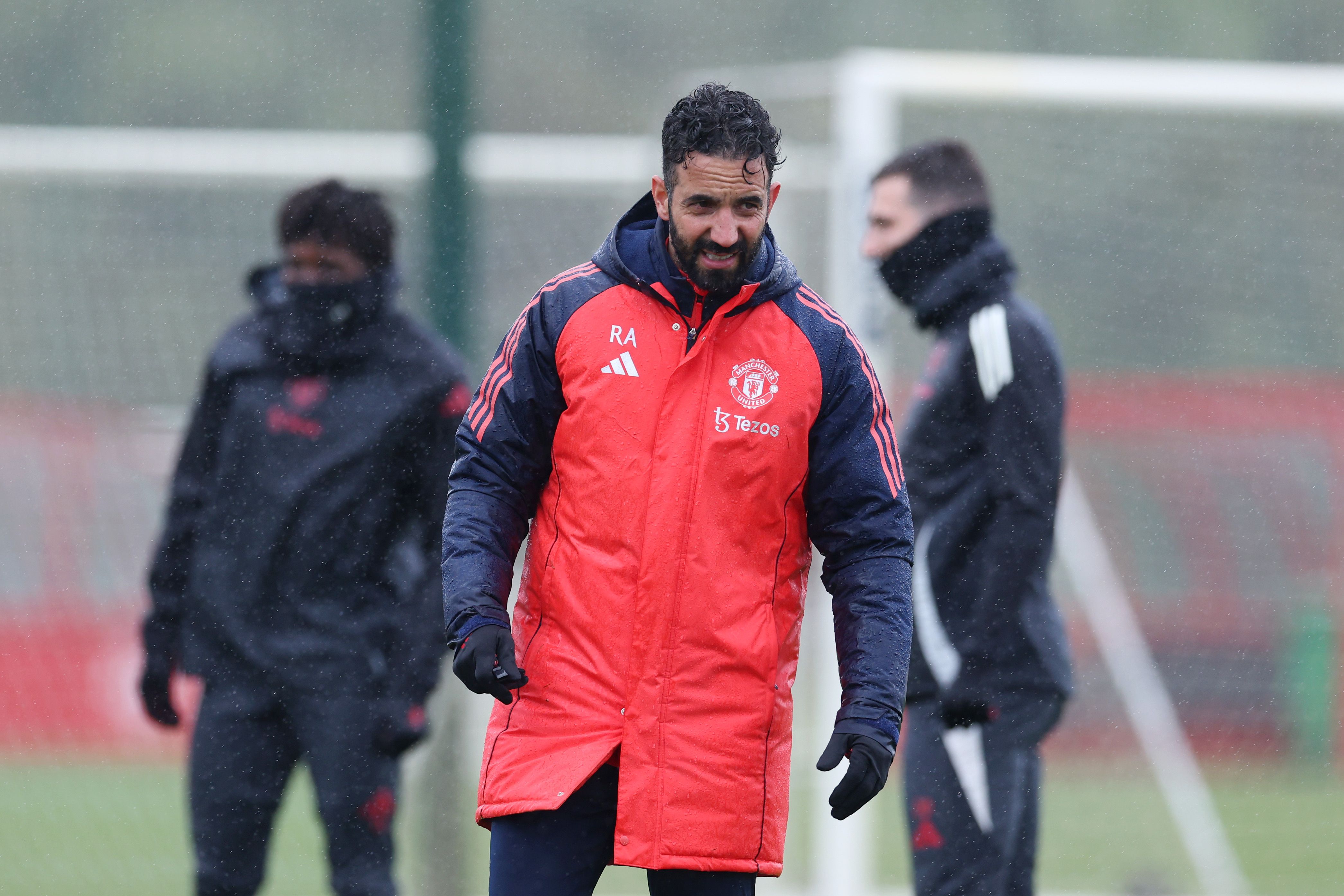 Manchester United Training Session And Press Conference - UEFA Europa League 2024/25 Quarter Final Second Leg