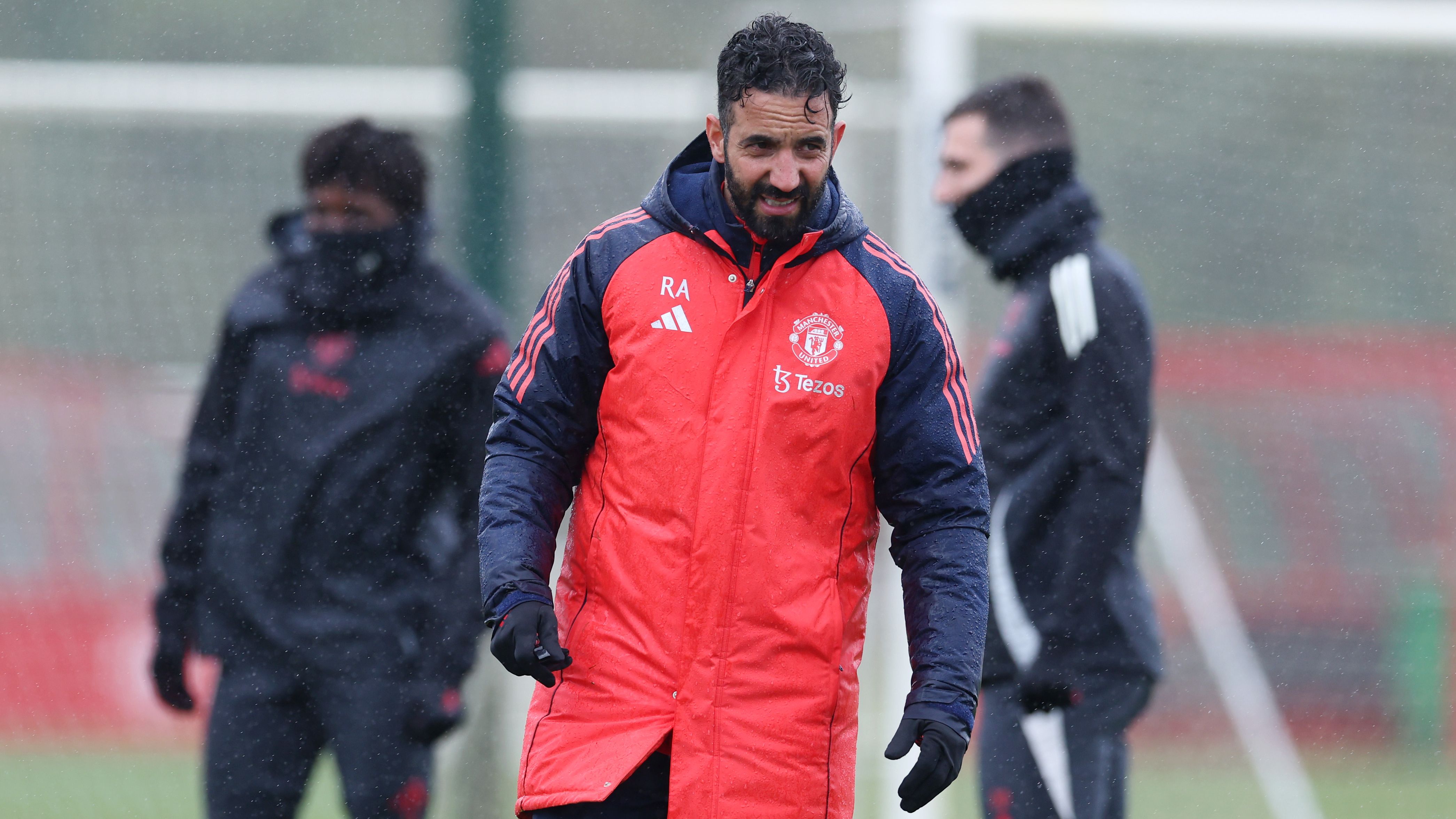 Manchester United Training Session And Press Conference - UEFA Europa League 2024/25 Quarter Final Second Leg