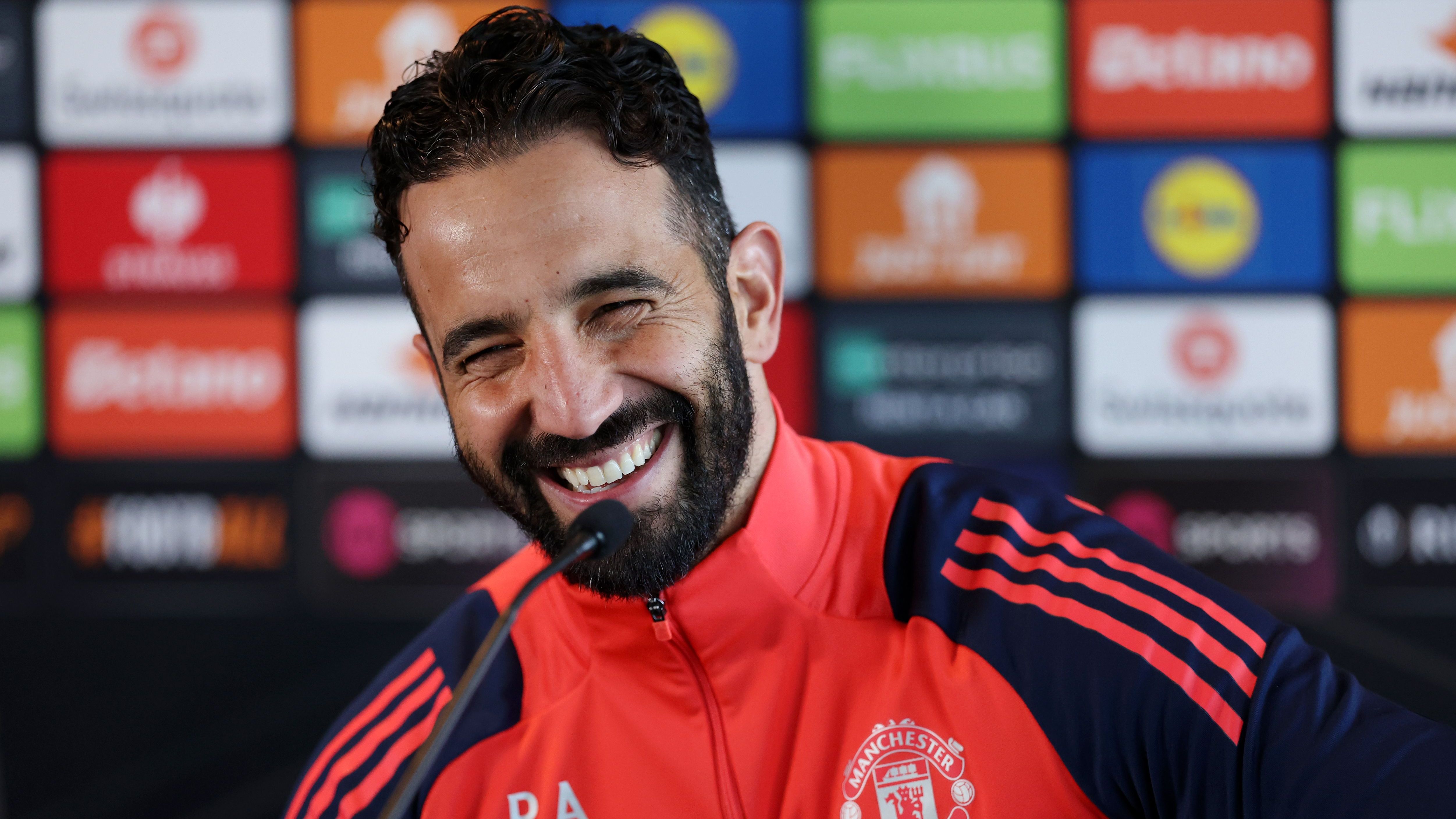 Manchester United Training Session And Press Conference - UEFA Europa League 2024/25 Quarter Final Second Leg