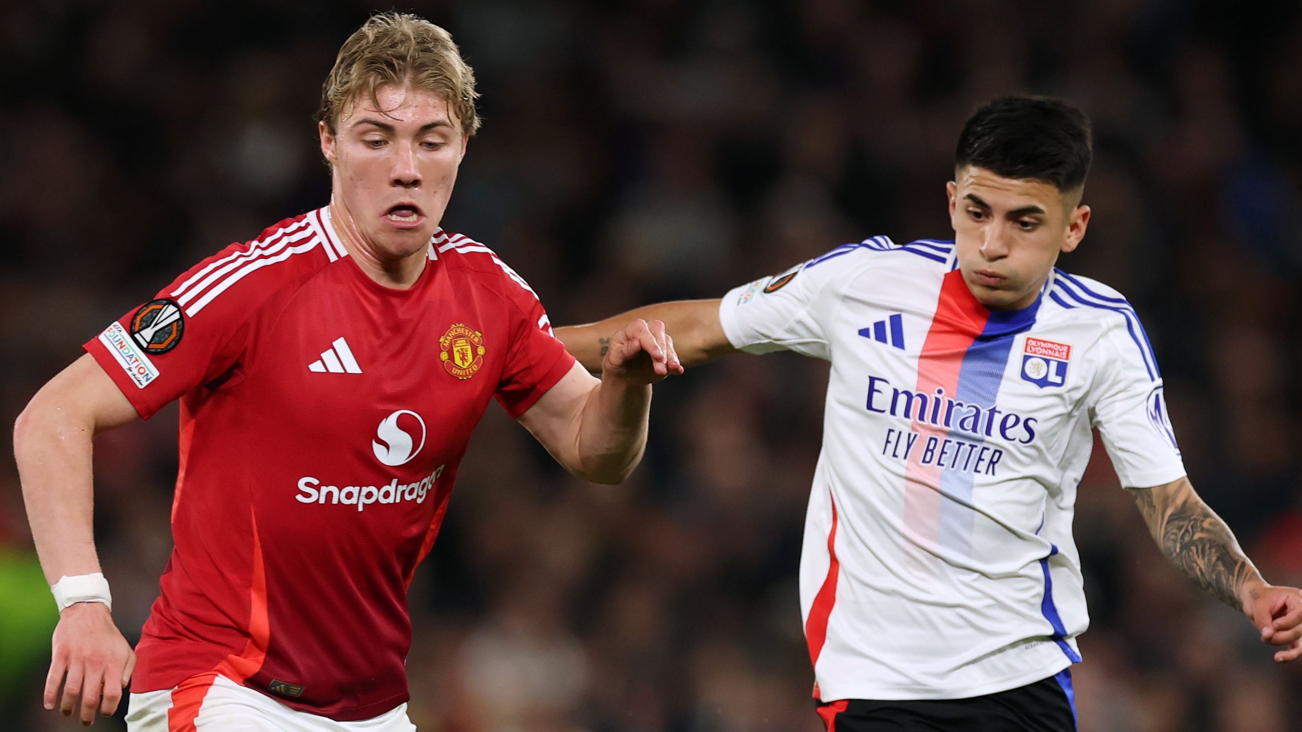 'The road to a semi' - Rasmus Hojlund makes lewd Instagram post to celebrate Man Utd's late victory over Lyon