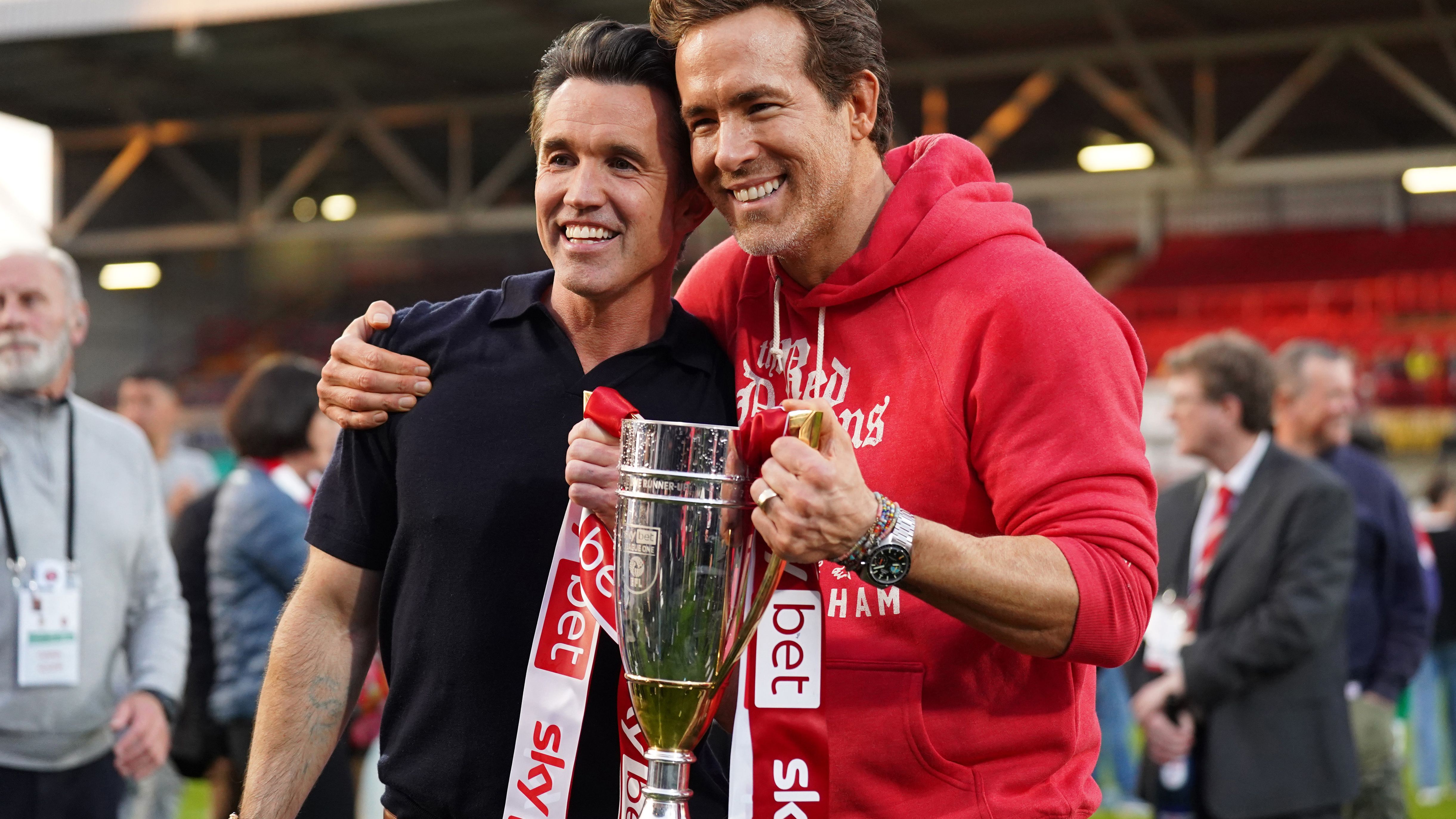 'Might as well dream big' - Rob McElhenney sends out message to fans as Wrexham owner joins team for Las Vegas celebrations