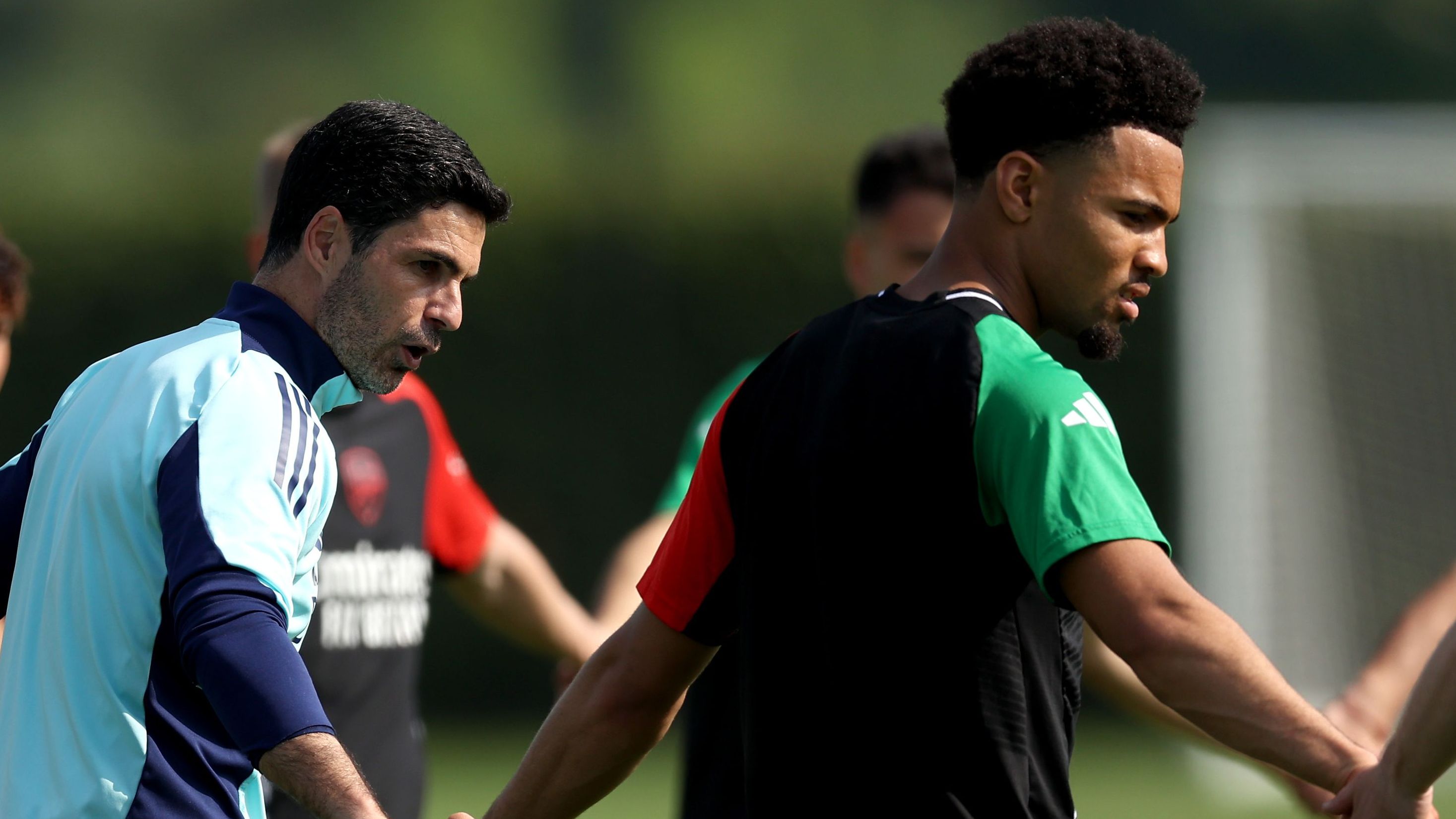 Arsenal FC Training Session And Press Conference - UEFA Champions League 2024/25 Semi Final First Leg