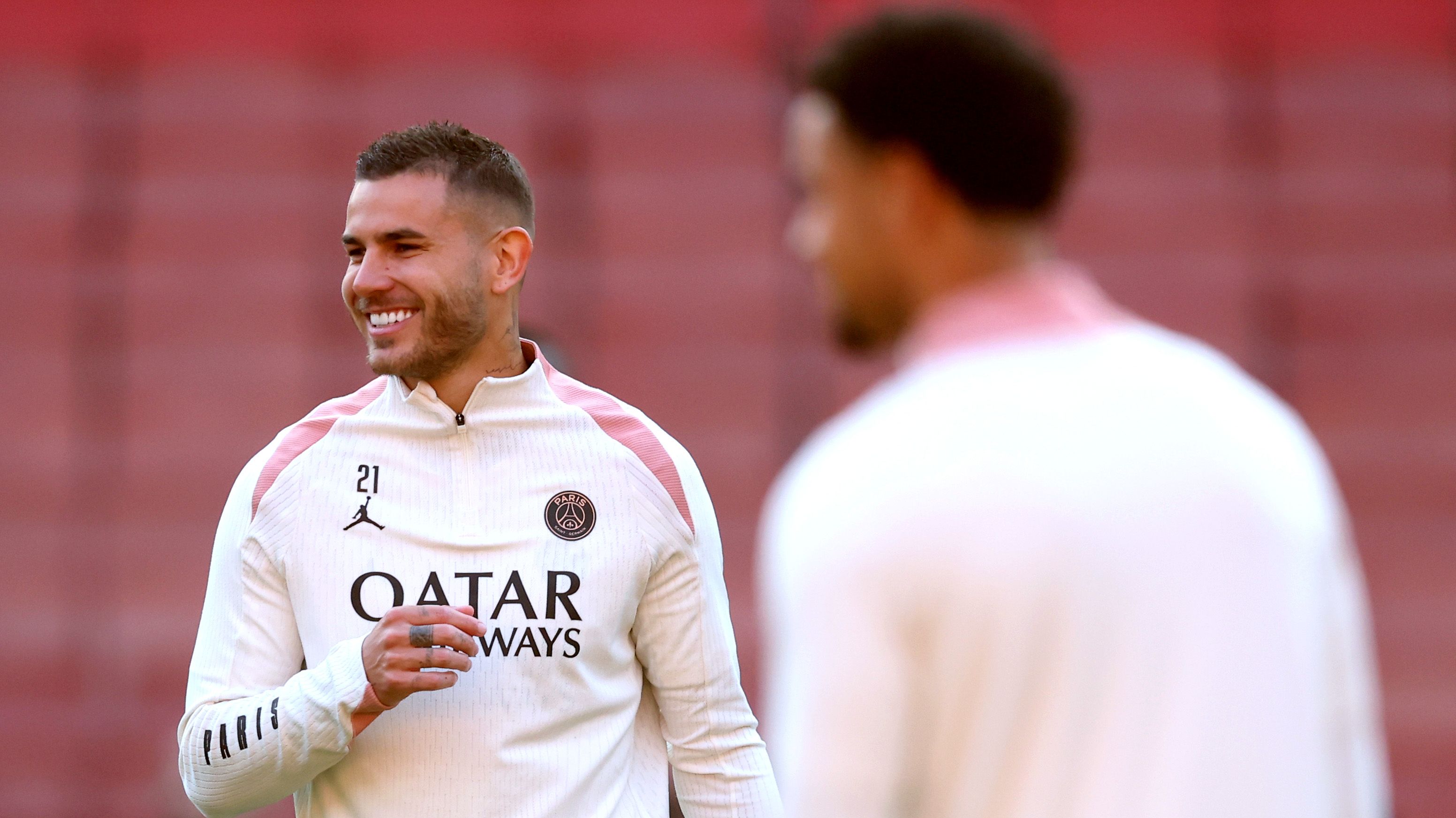 Paris Saint-Germain Training Session And Press Conference - UEFA Champions League 2024/25 Semi Final First Leg