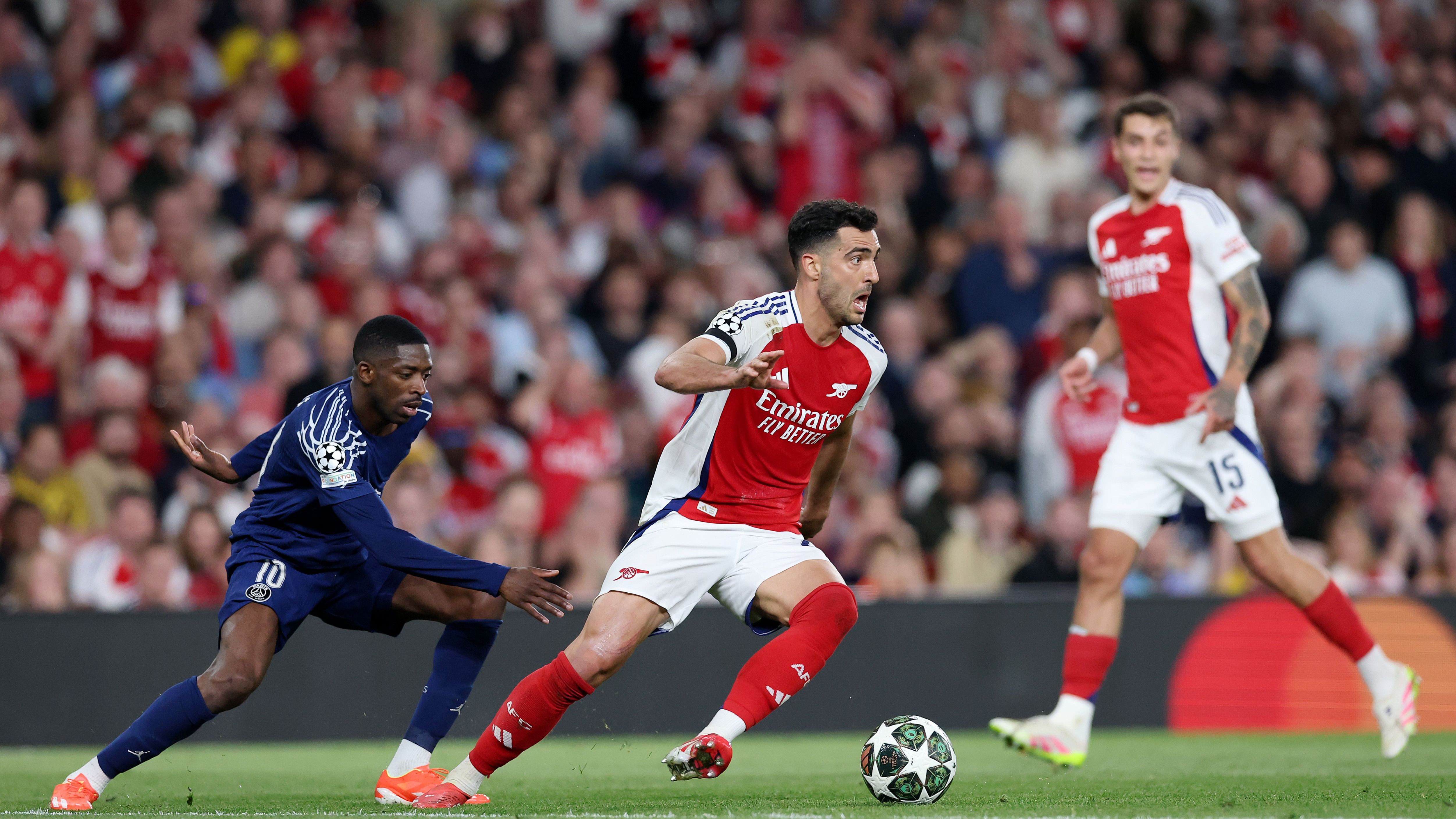 Arsenal FC v Paris Saint-Germain - UEFA Champions League 2024/25 Semi Final First Leg