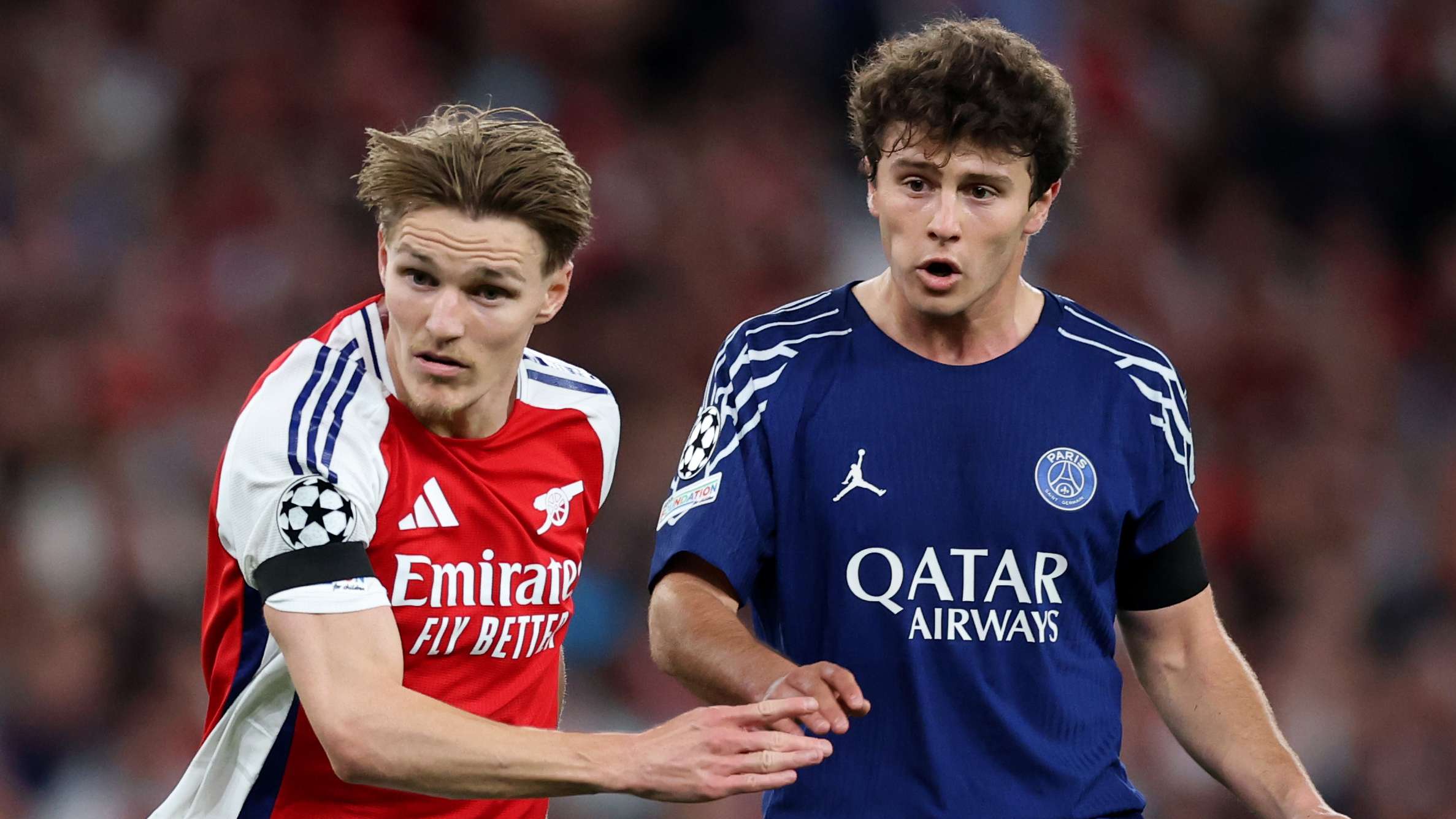 Arsenal FC v Paris Saint-Germain - UEFA Champions League 2024/25 Semi Final First Leg