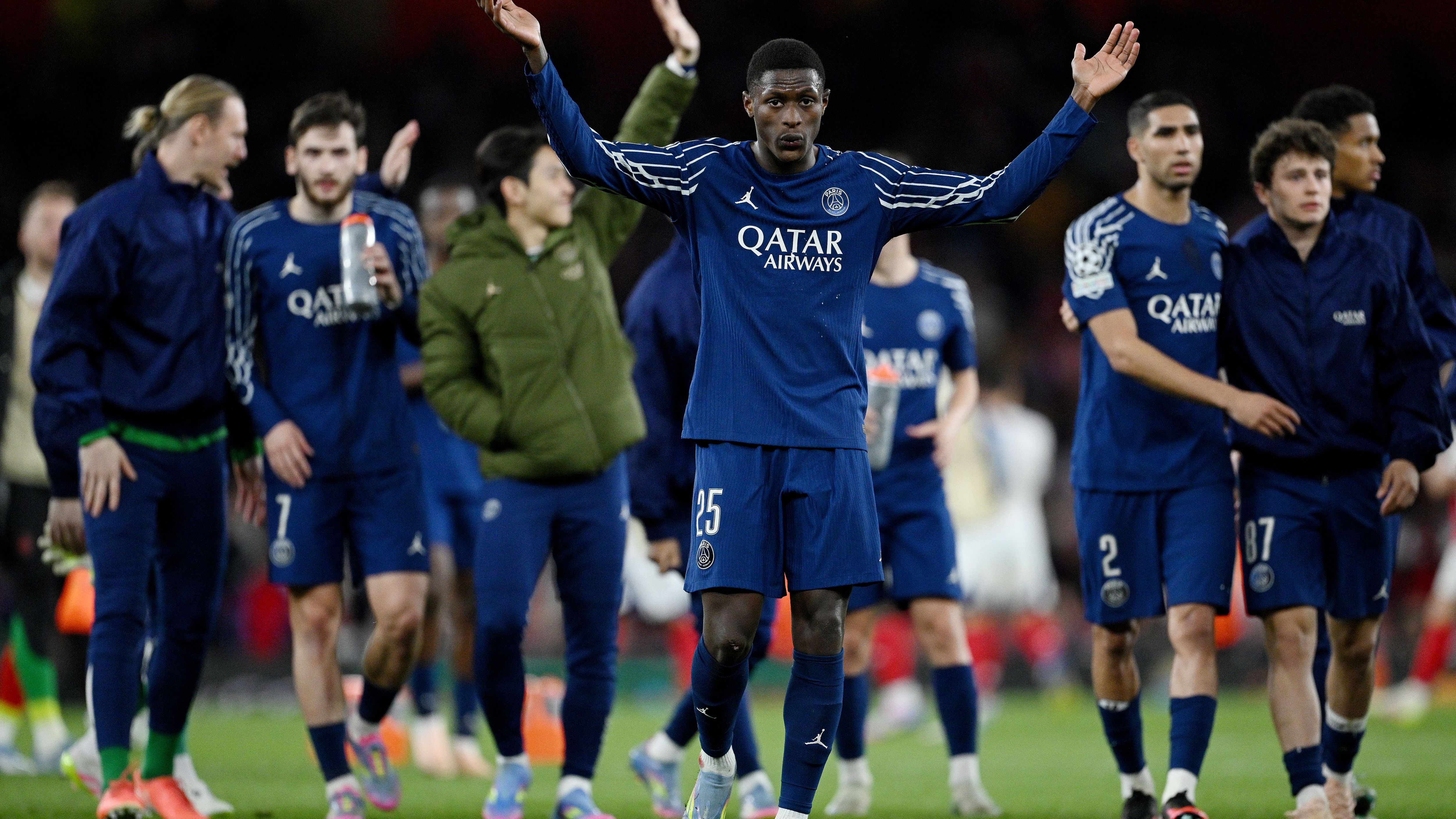 Arsenal FC v Paris Saint-Germain - UEFA Champions League 2024/25 Semi Final First Leg