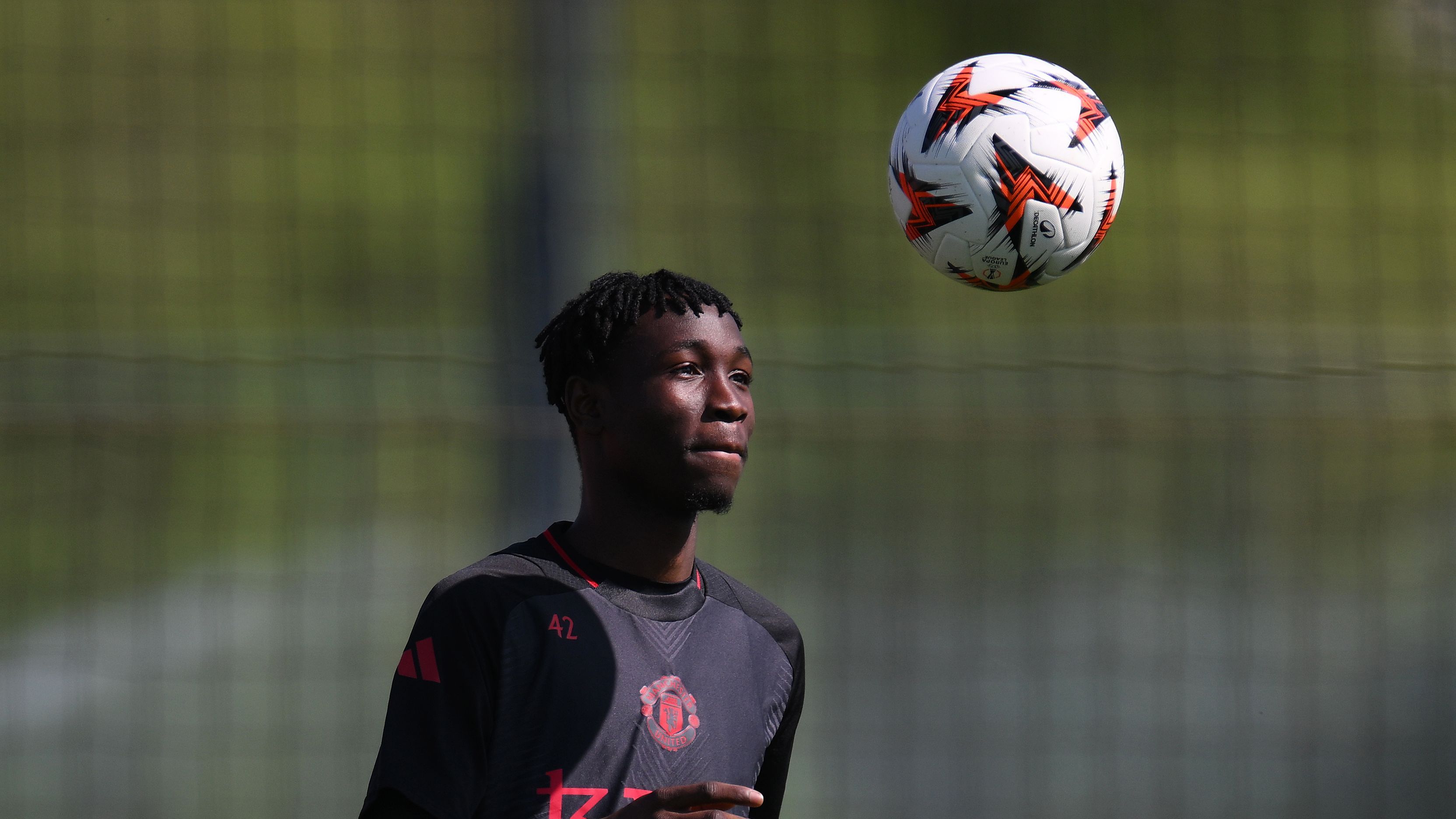 Manchester United Training Session And Press Conference - UEFA Europa League 2024/25 Semi Final First Leg