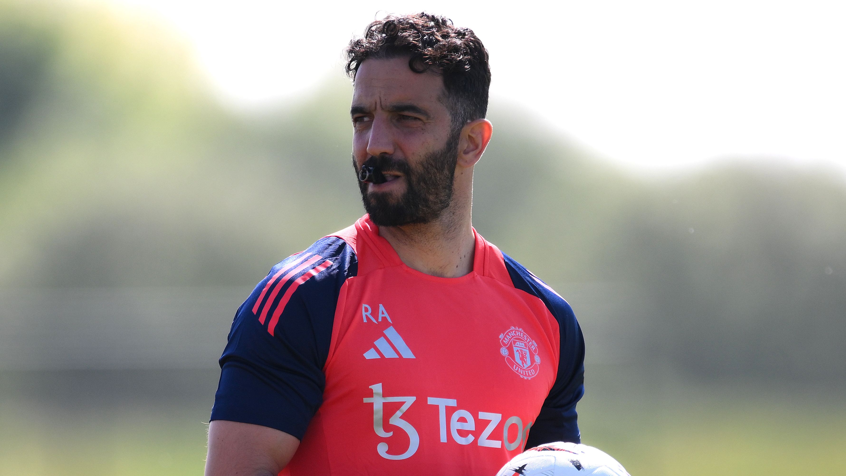 Manchester United Training Session And Press Conference - UEFA Europa League 2024/25 Semi Final First Leg