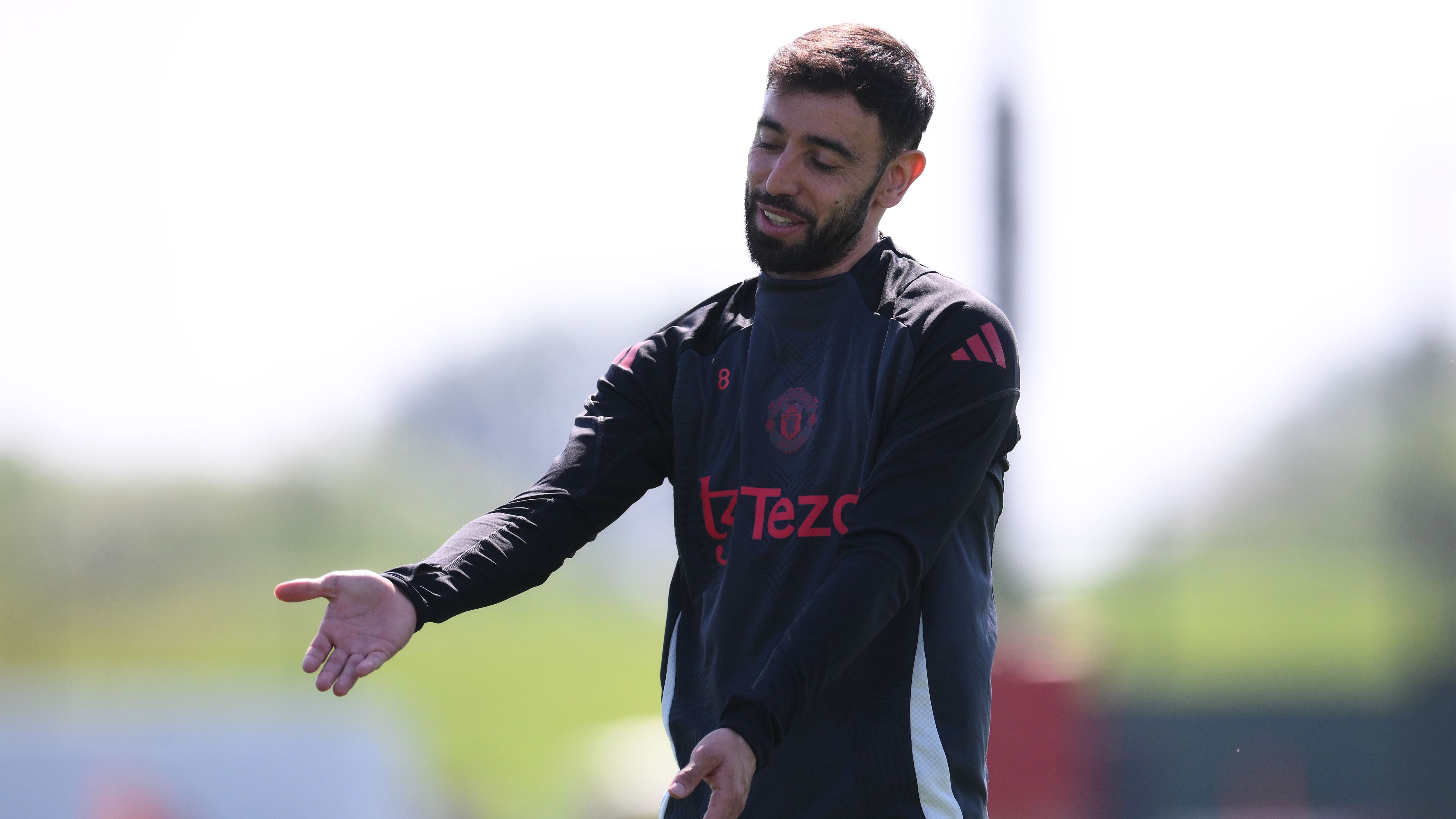 Manchester United Training Session And Press Conference - UEFA Europa League 2024/25 Semi Final First Leg