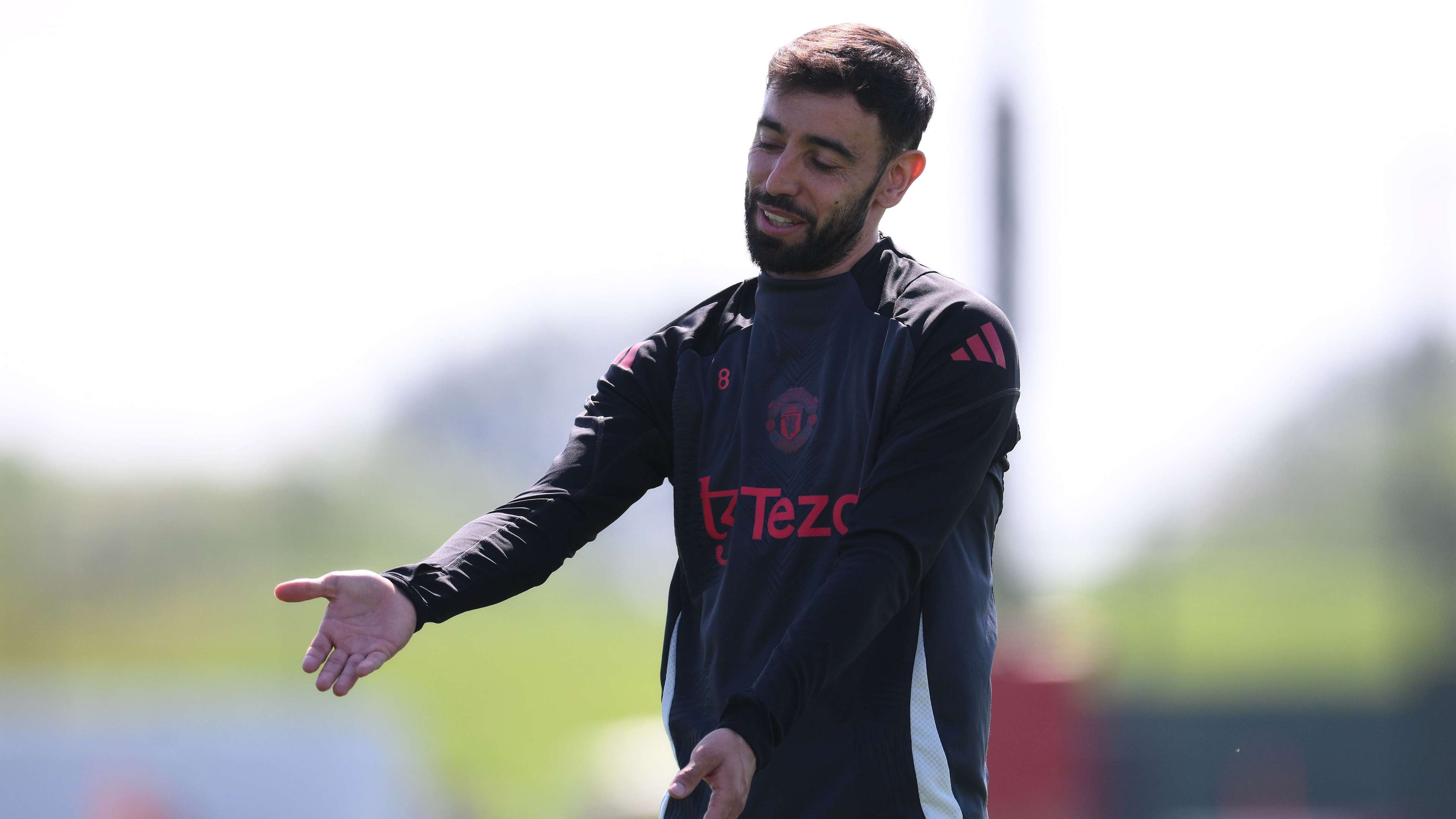 Manchester United Training Session And Press Conference - UEFA Europa League 2024/25 Semi Final First Leg