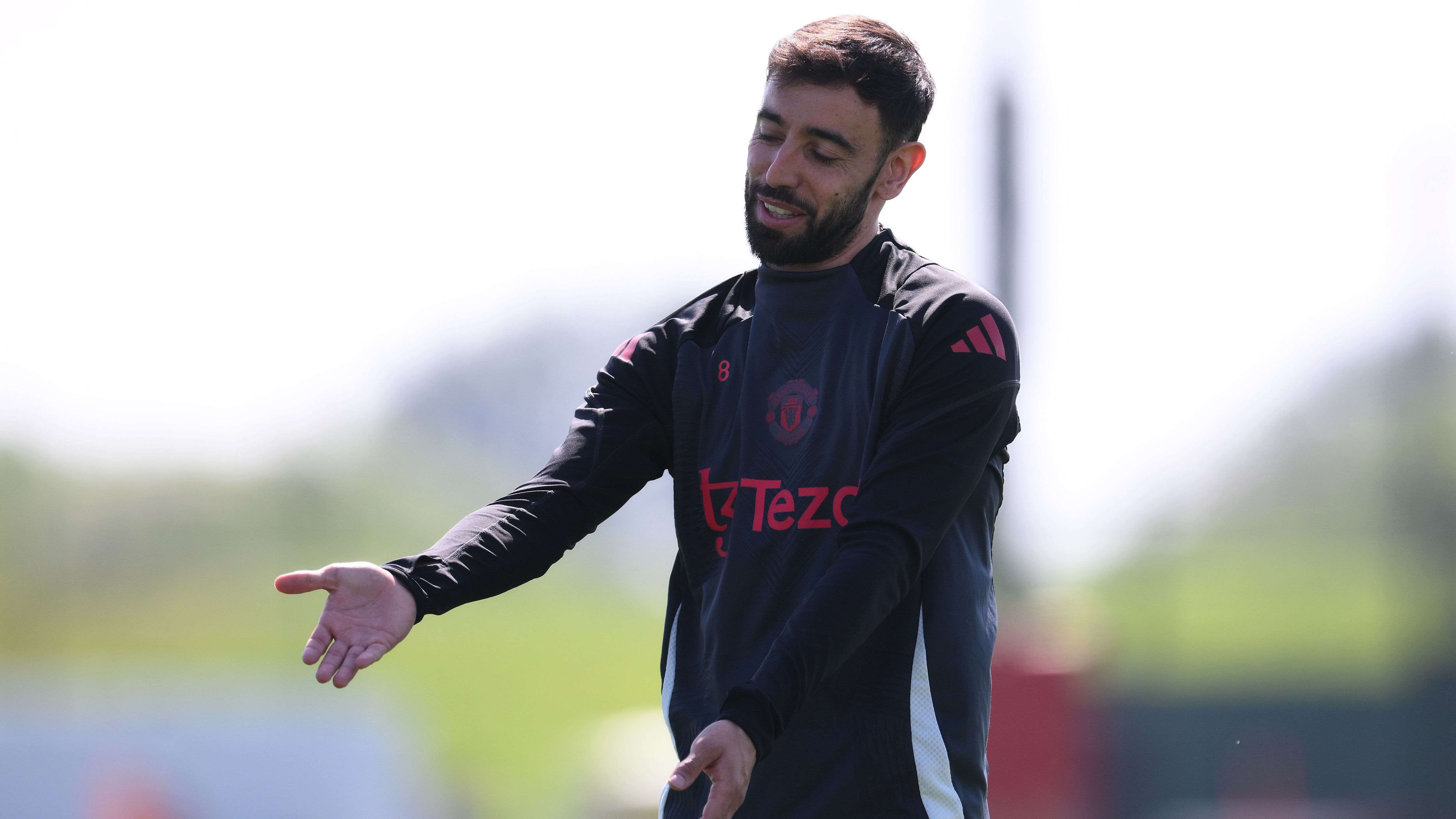 Manchester United Training Session And Press Conference - UEFA Europa League 2024/25 Semi Final First Leg