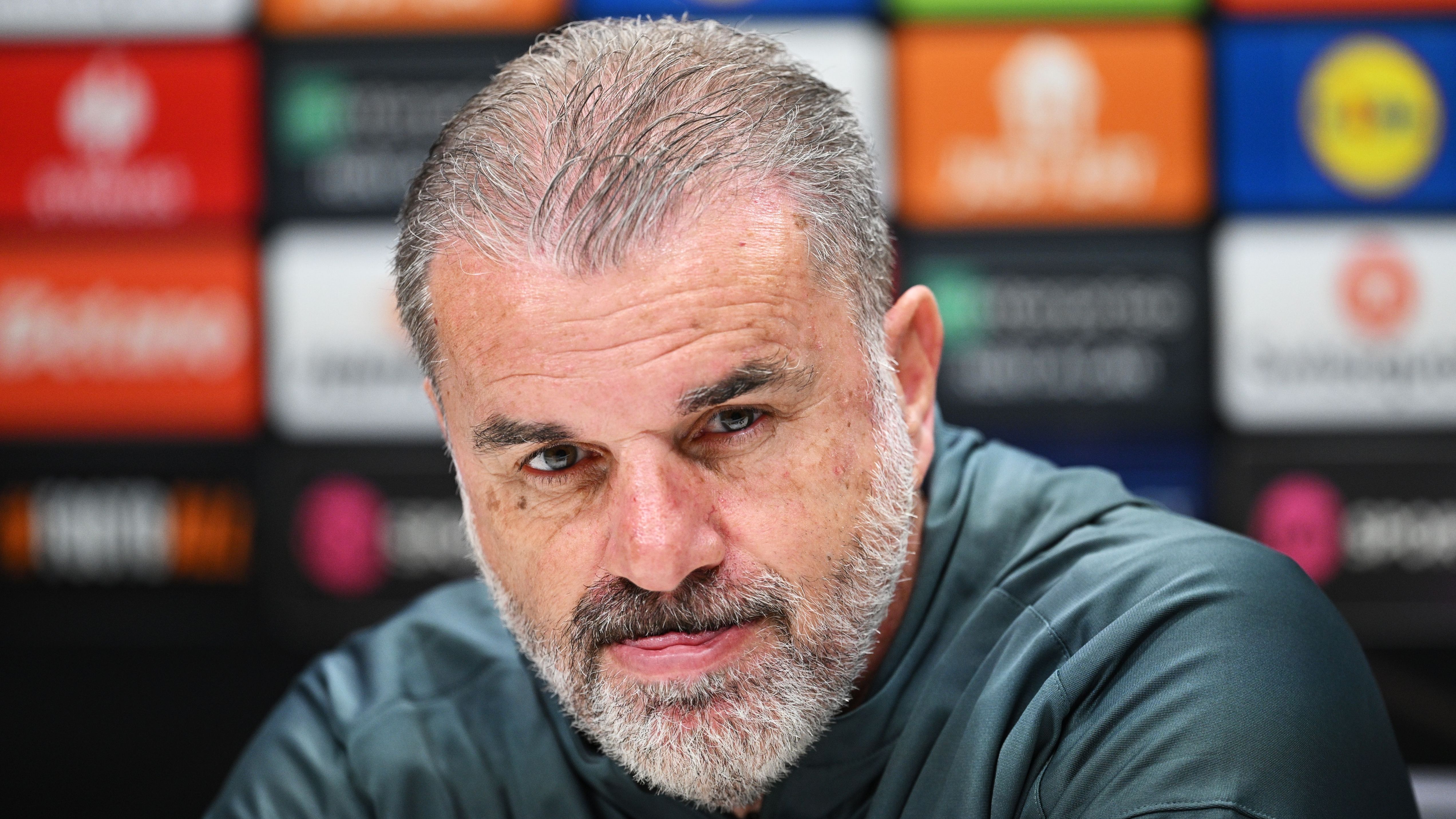 Tottenham Hotspur Training Session And Press Conference - UEFA Europa League 2024/25 Semi Final First Leg