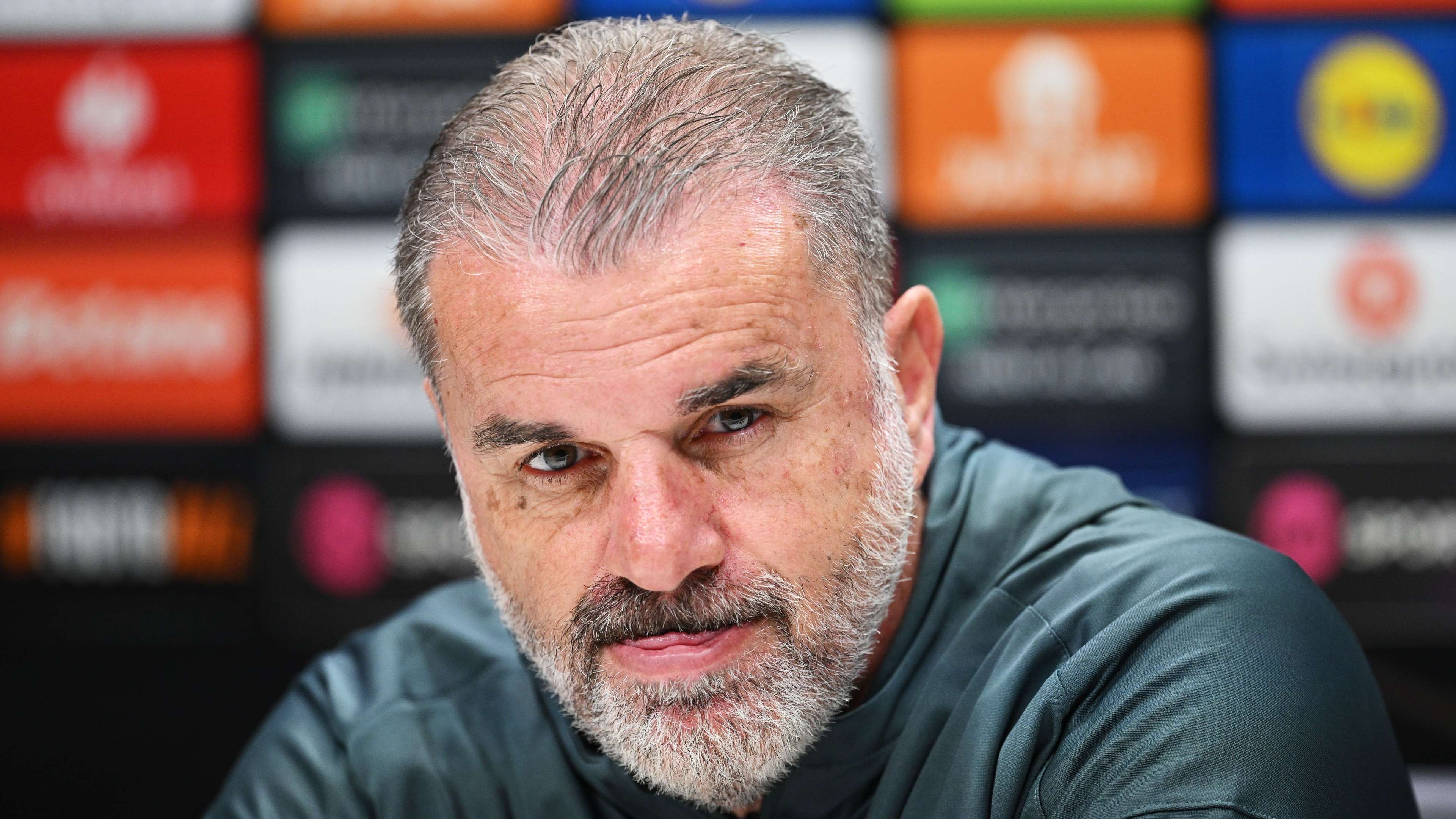 Tottenham Hotspur Training Session And Press Conference - UEFA Europa League 2024/25 Semi Final First Leg