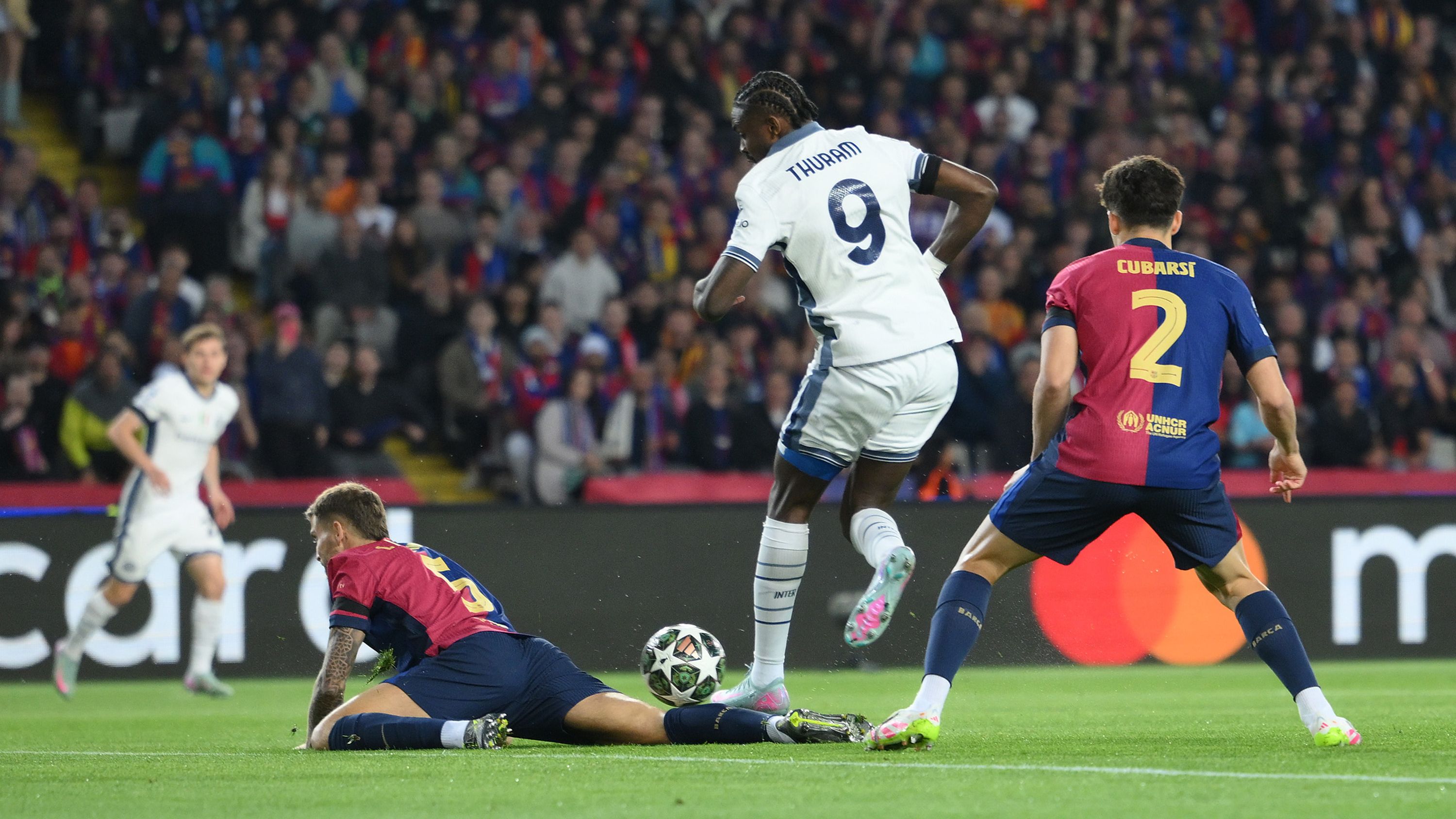 WATCH: Champions League history! Inter's Marcus Thuram scores fastest-ever  goal in a European Cup semi-final with delicious flick at Barcelona |  Goal.com