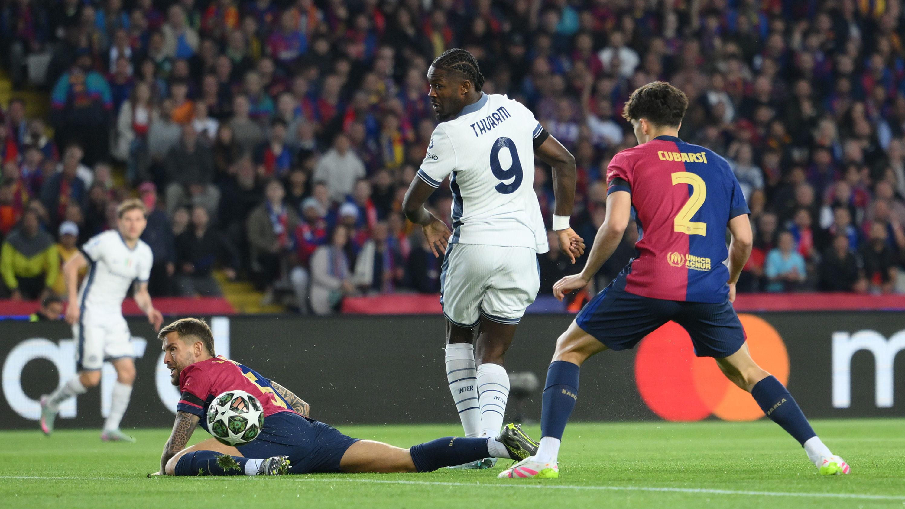 WATCH: Champions League history! Inter's Marcus Thuram scores fastest-ever goal in a European Cup semi-final with delicious flick at Barcelona | Goal.com UK
