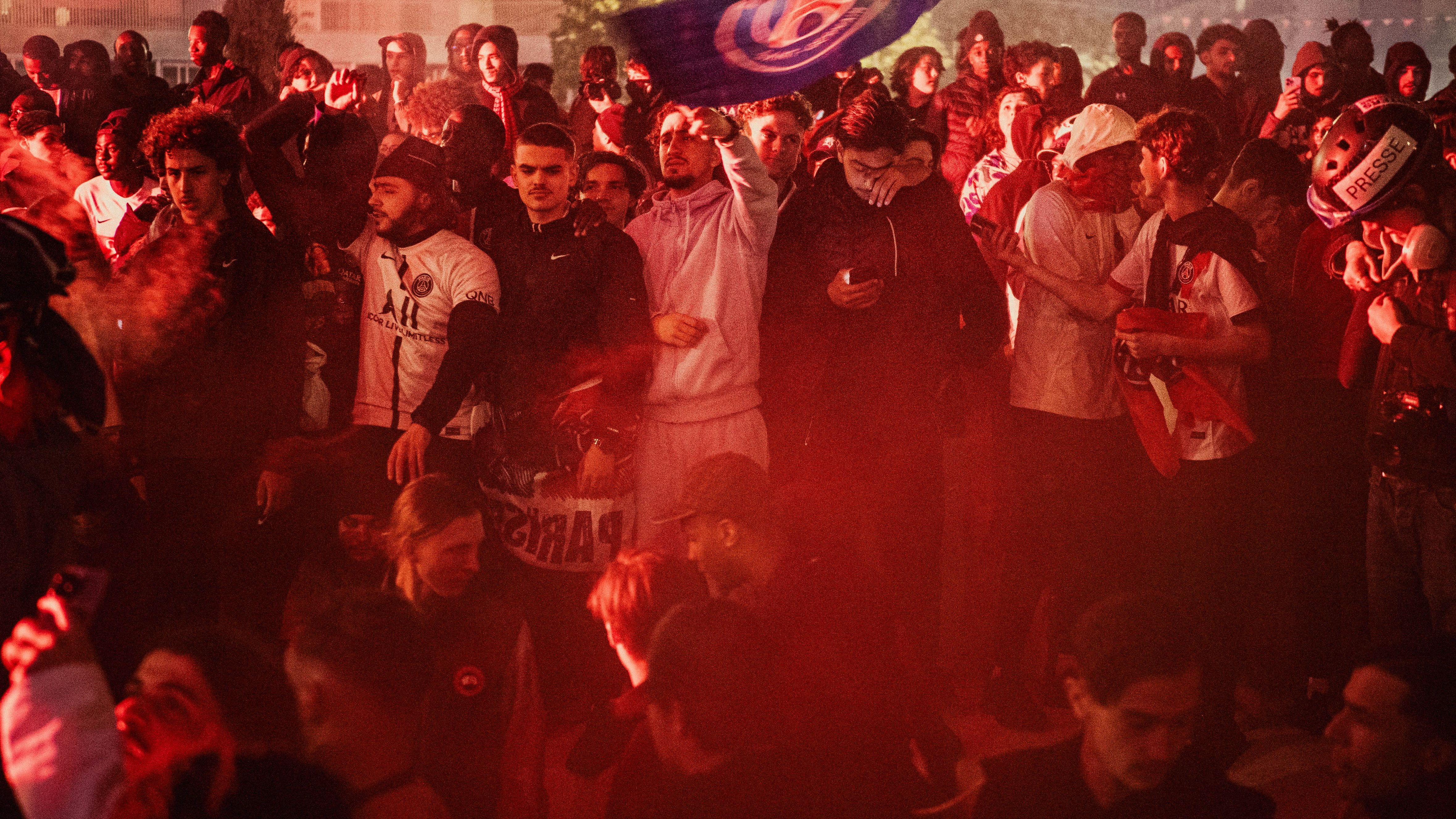 FRANCE-FOOT-CELEBRATION-PSG-PARIS