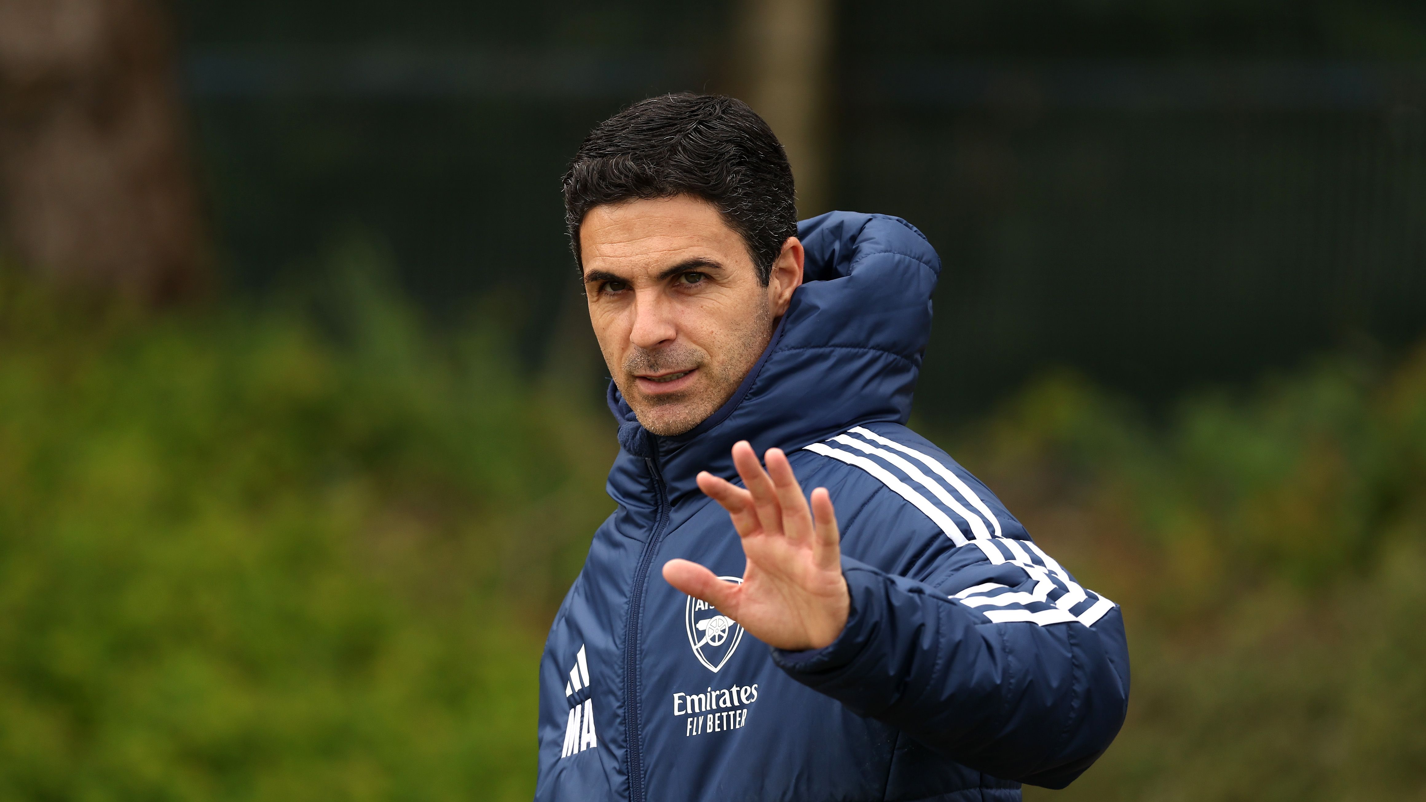 Arsenal FC Training Session And Press Conference - UEFA Champions League 2024/25 Semi Final Second Leg