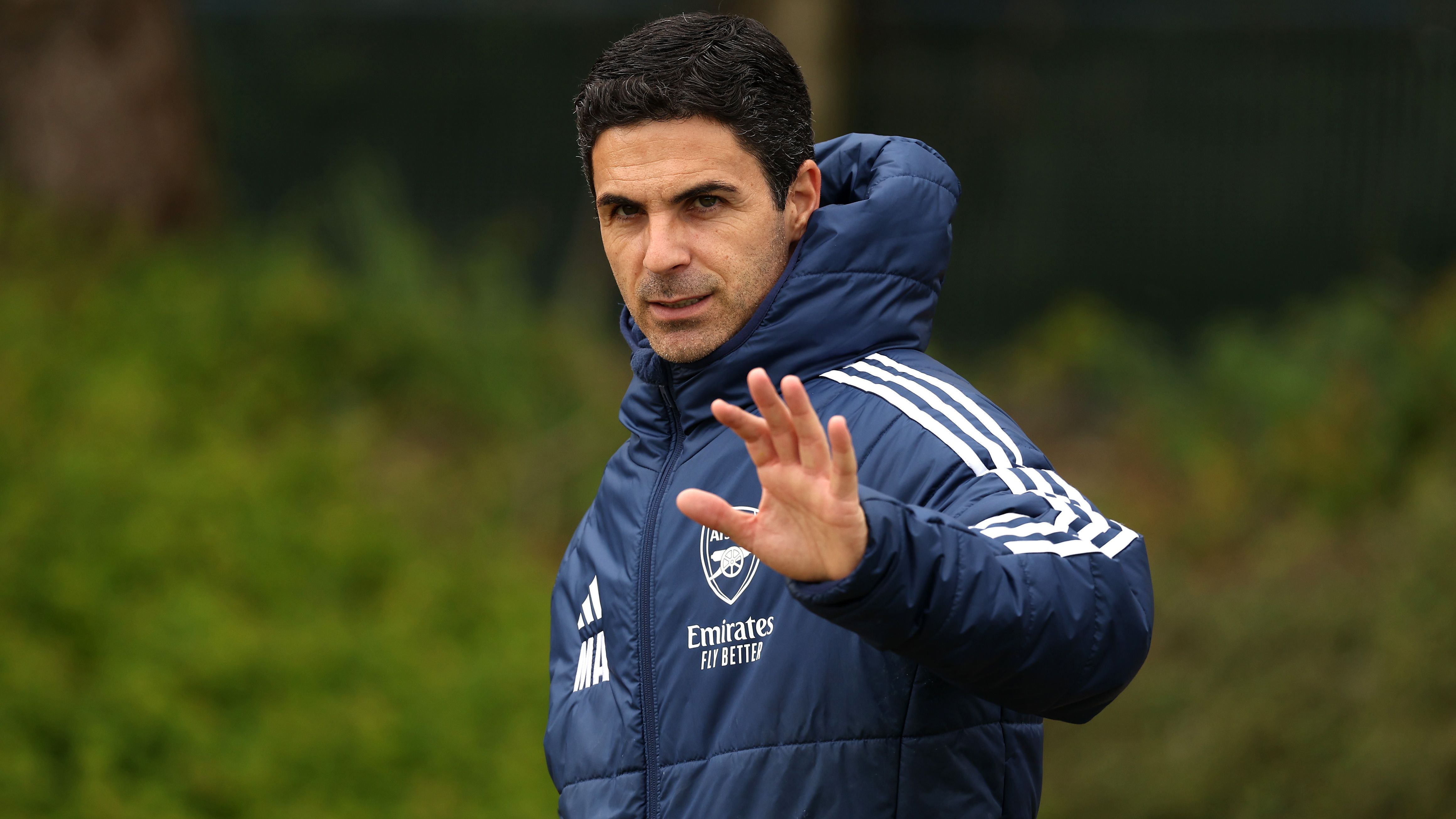 Arsenal FC Training Session And Press Conference - UEFA Champions League 2024/25 Semi Final Second Leg