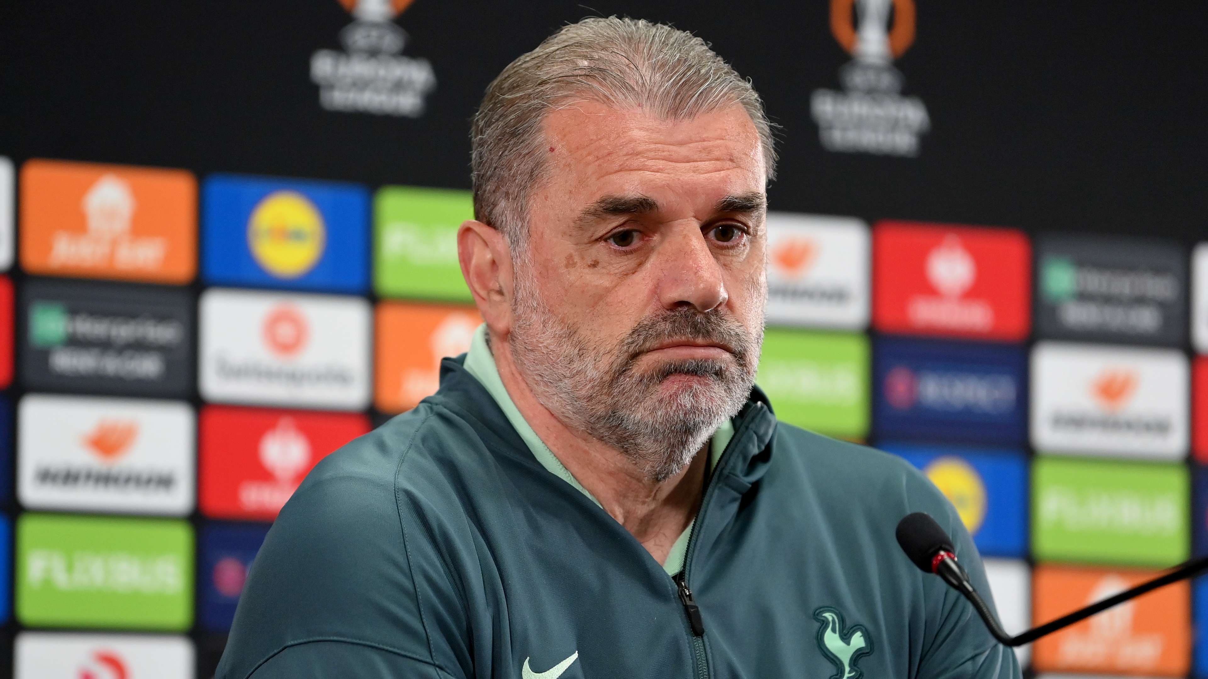 Tottenham Hotspur Training Session And Press Conference - UEFA Europa League 2024/25 Semi Final Second Leg