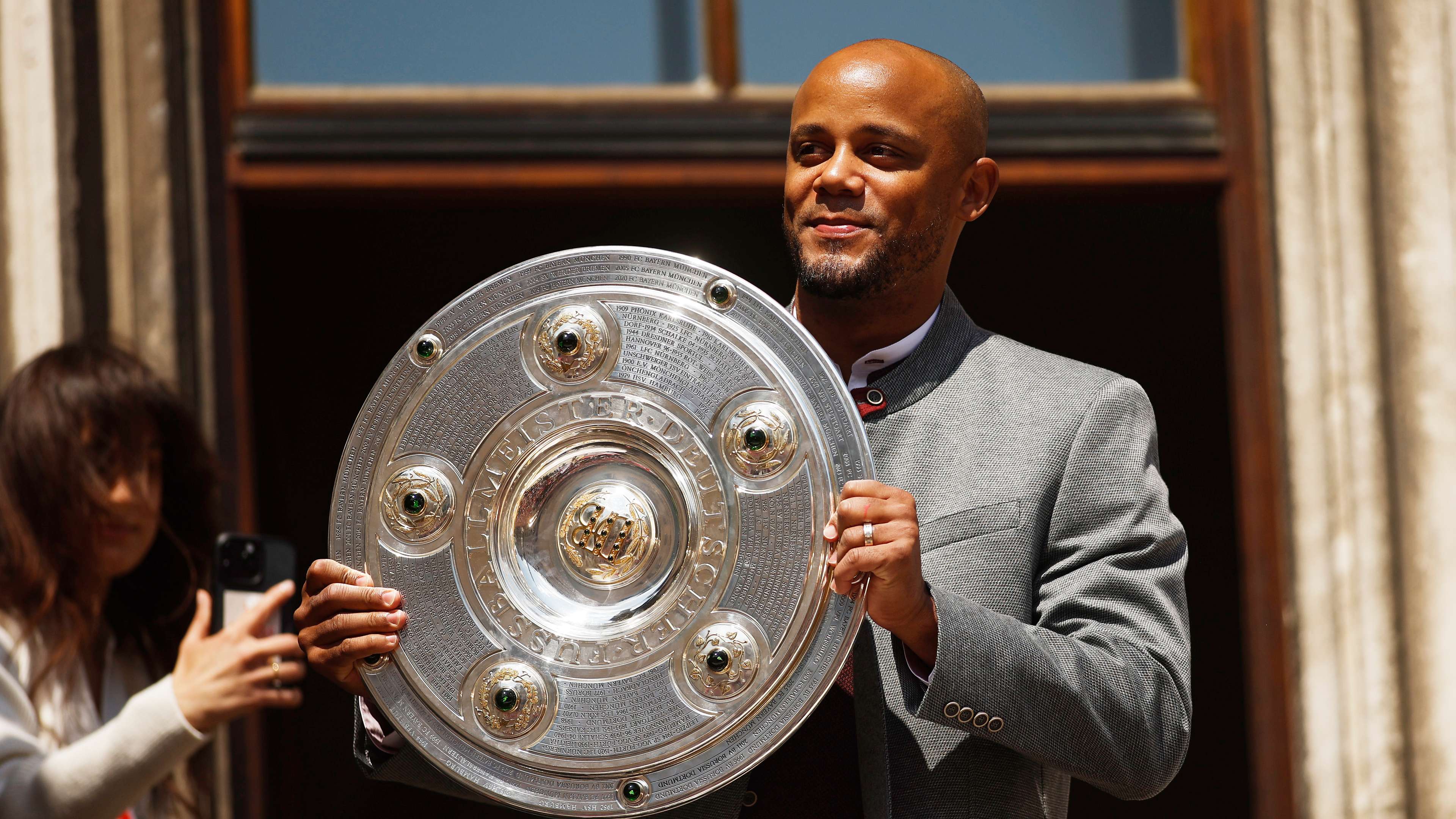 FC Bayern Muenchen Teams Celebrate Winning The Leagues