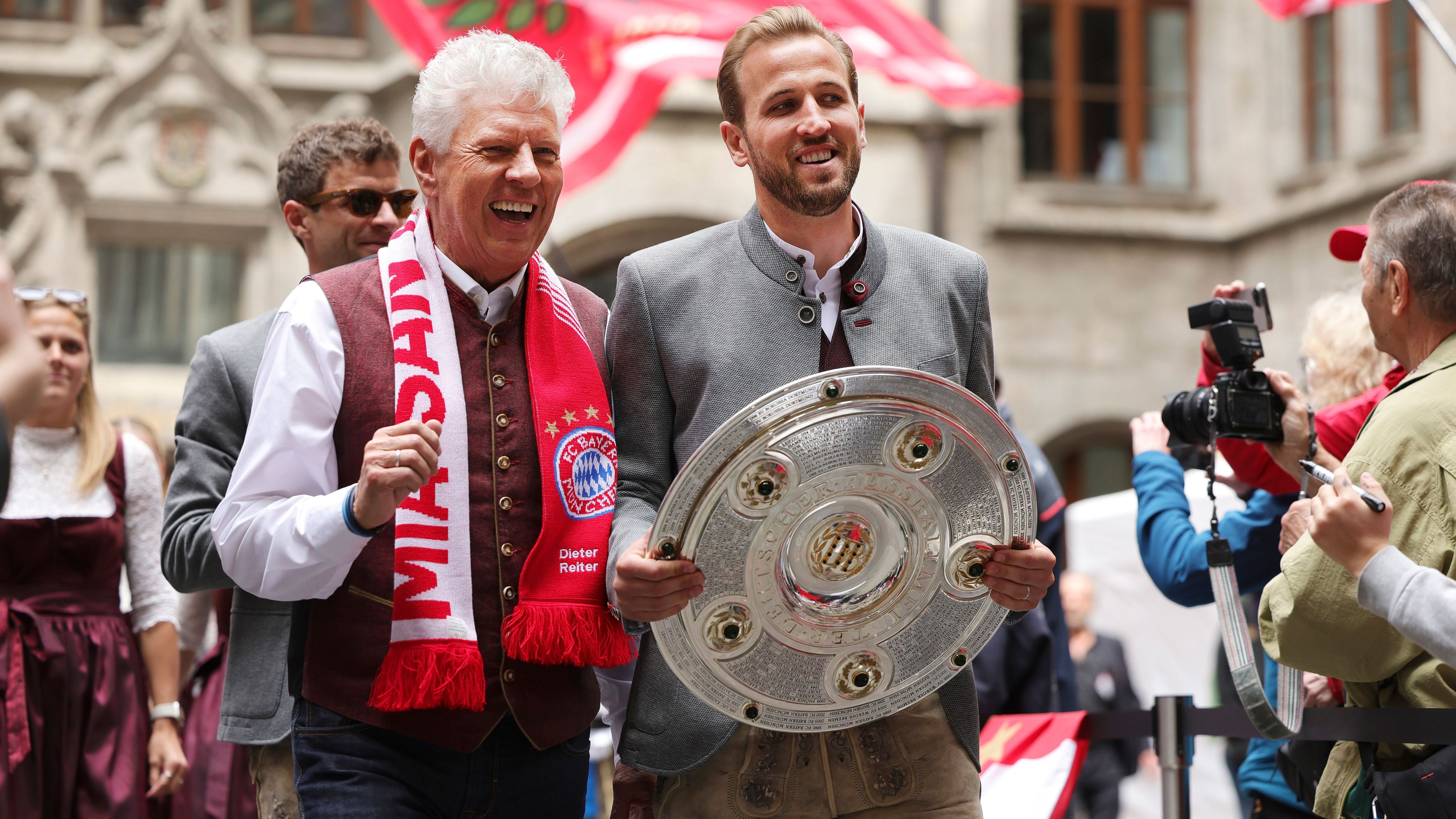 FC Bayern Muenchen Teams Celebrate Winning The Leagues