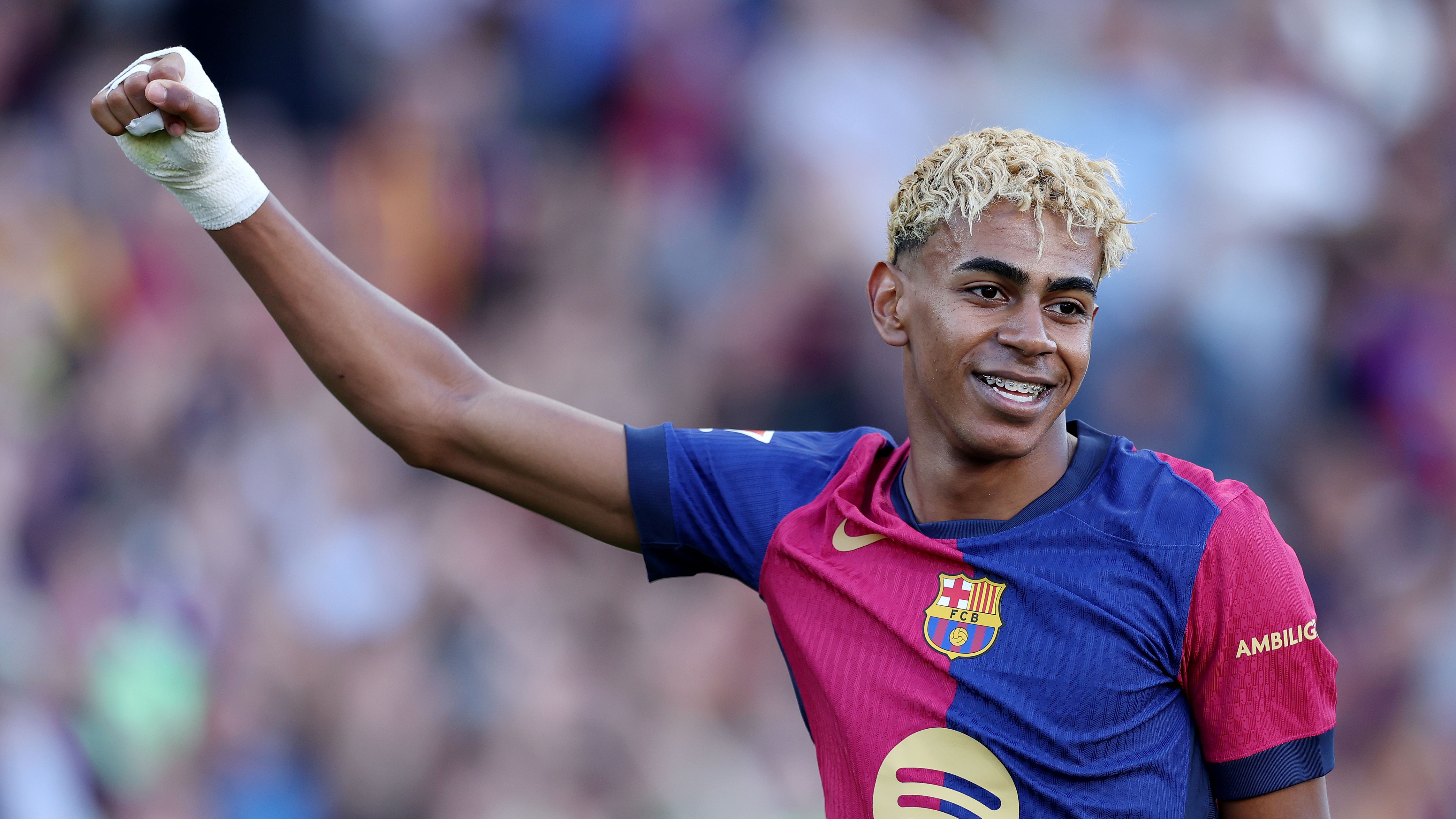 Lamine Yamal's mega contract! Barcelona wonderkid set to become club's highest paid player with new deal until 2030 after firing Hansi Flick's men to La Liga title | Goal.com UK