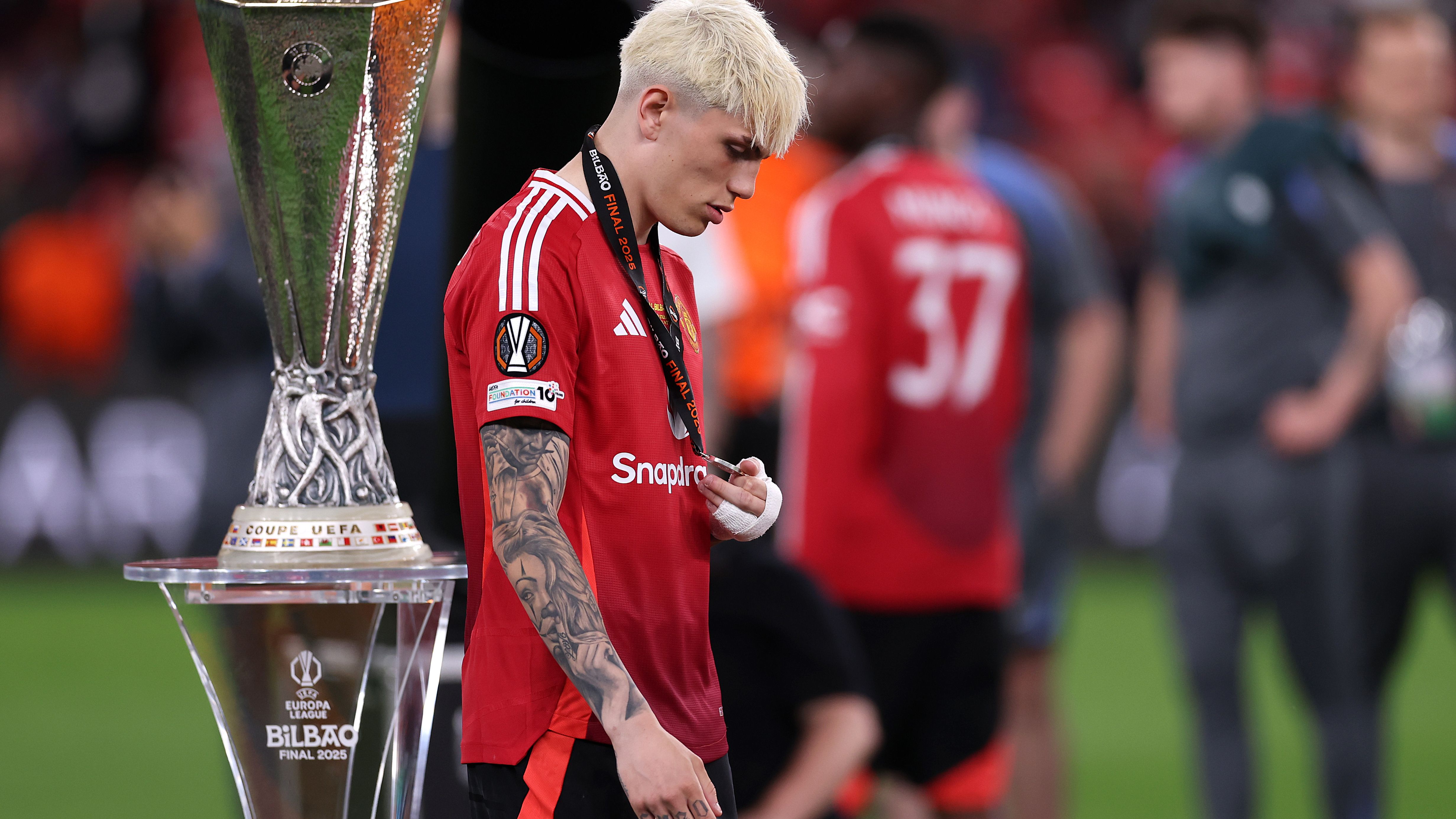 'Really sh*t' - Alejandro Garnacho lets rip after Europa League final defeat as Man Utd star's brother rages he been 'thrown under the bus' by Ruben Amorim