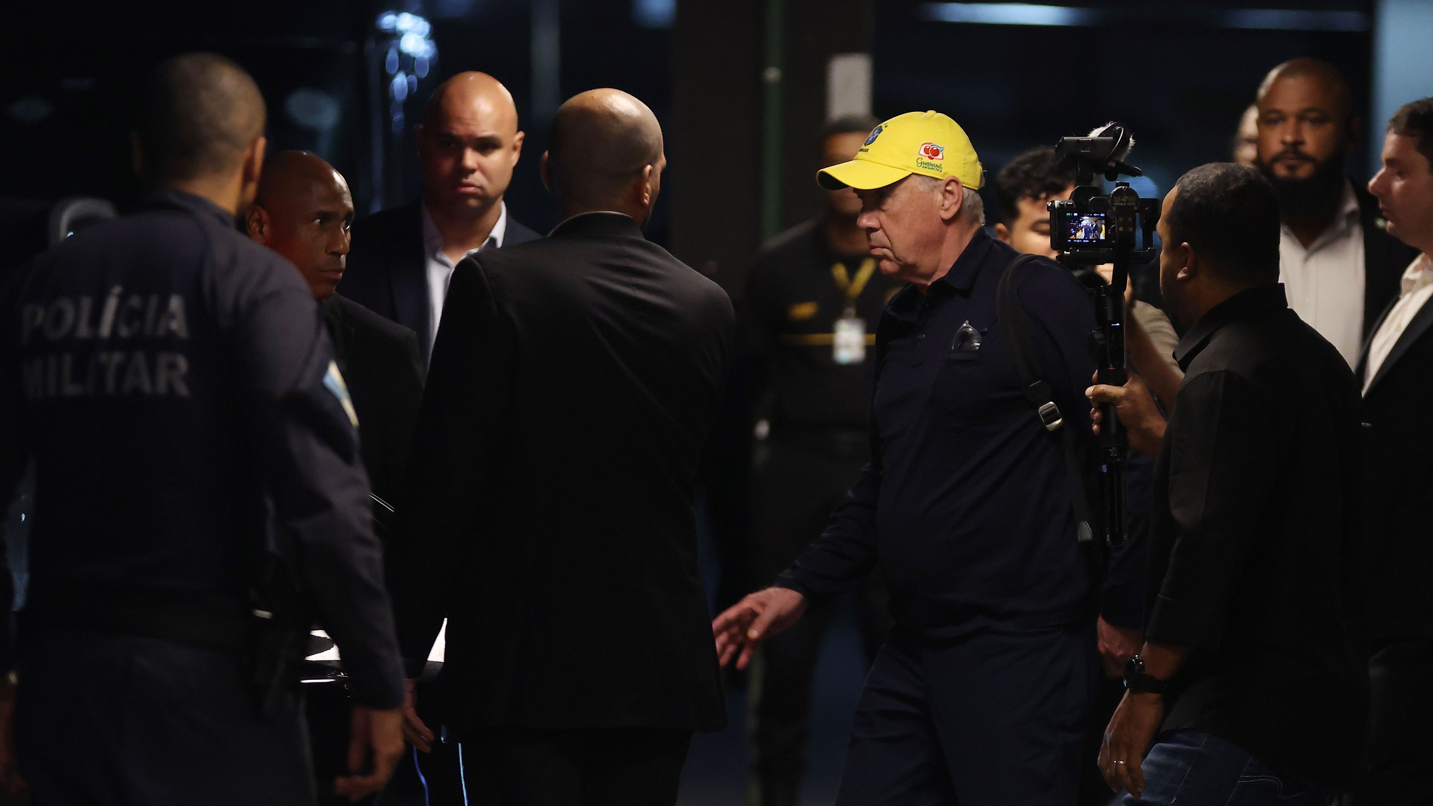 Carlo Ancelotti Arrives In Brazil To Coach The Brazilian National Team