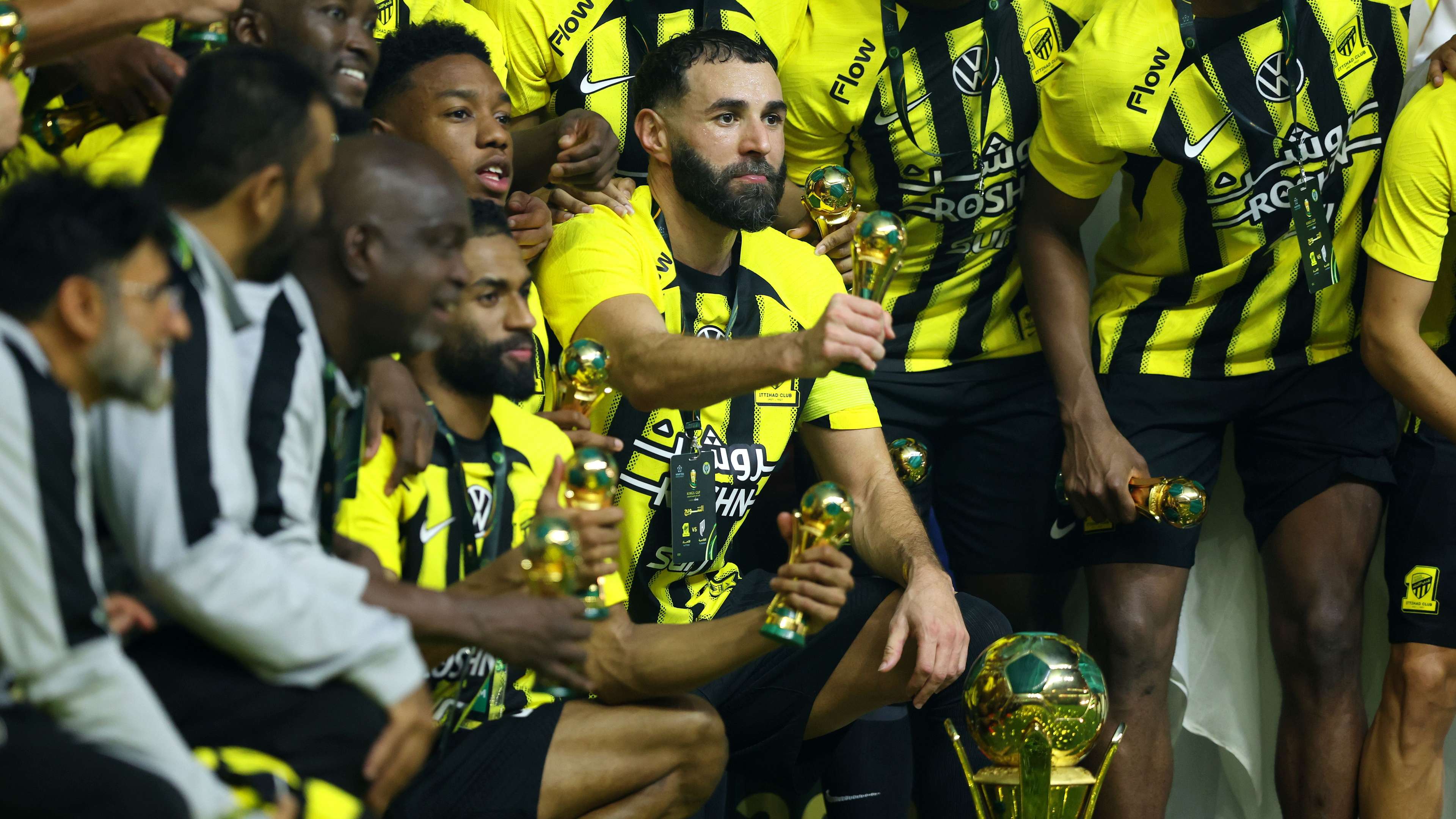 Al-Ittihad win the double! Karim Benzema strikes twice as Saudi ...