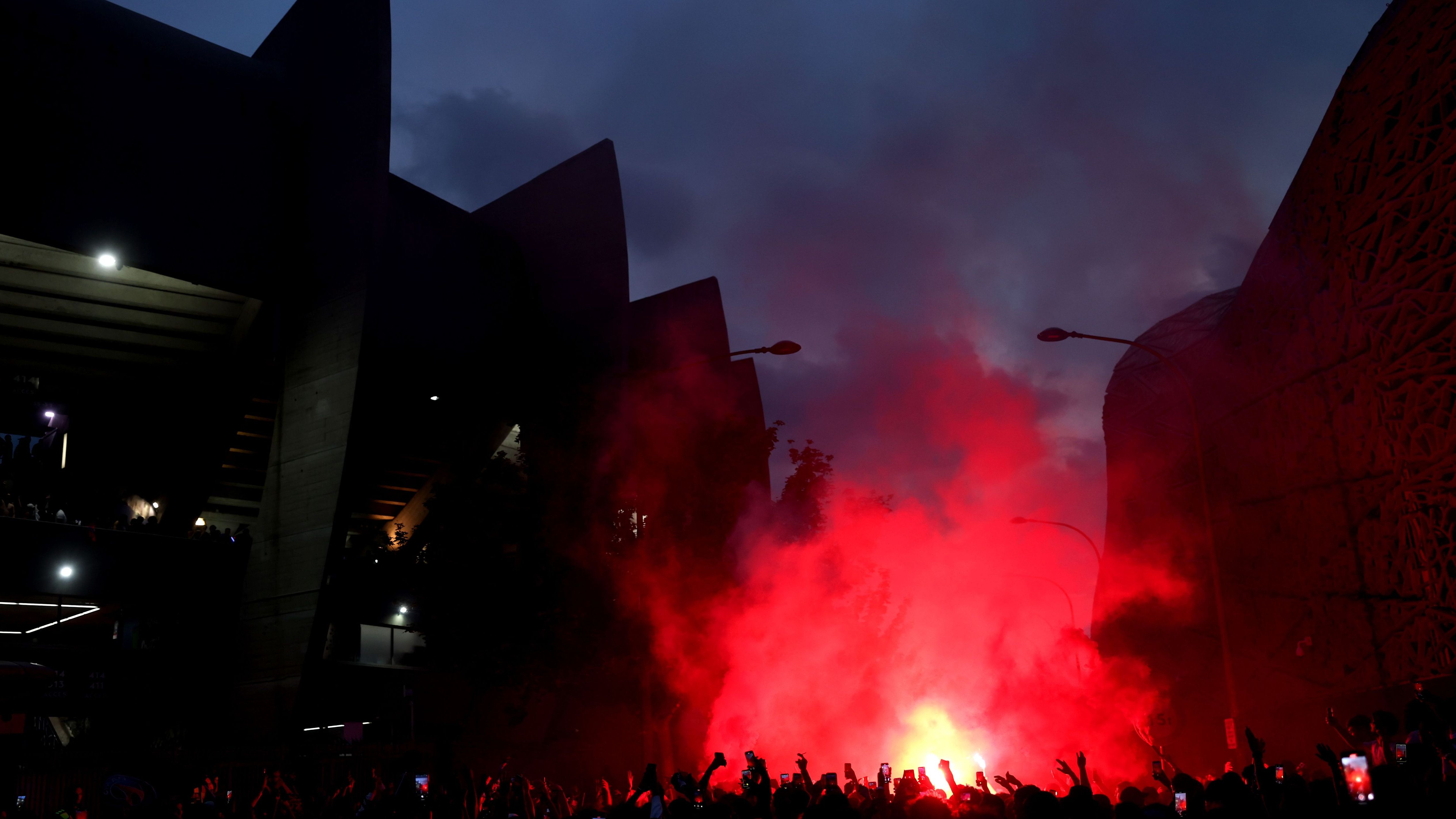 Paris Saint-Germain Fans Watch The UEFA Champions League Final