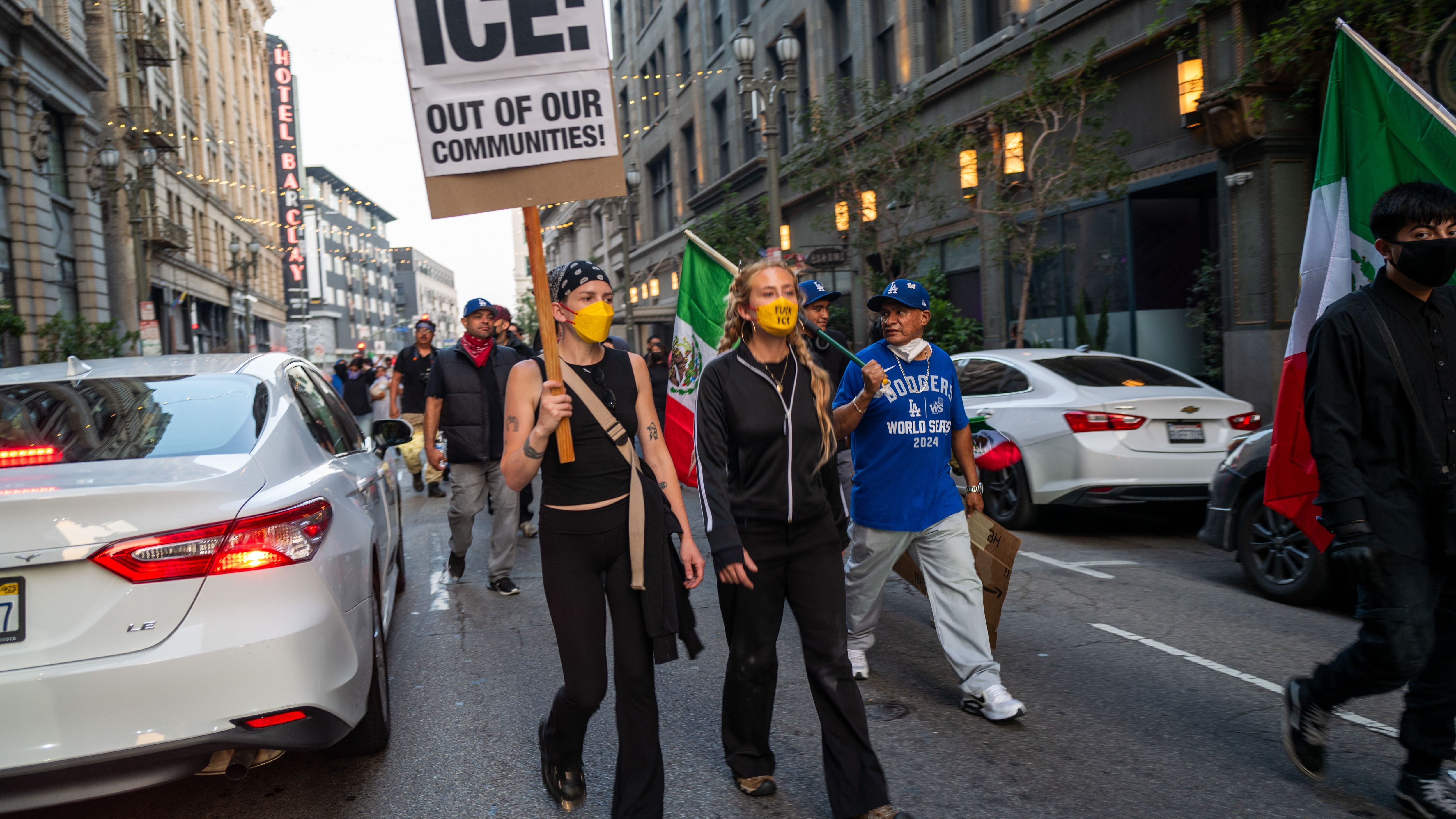 Protests Erupt In L.A. County Sparked By Federal Immigration Raids