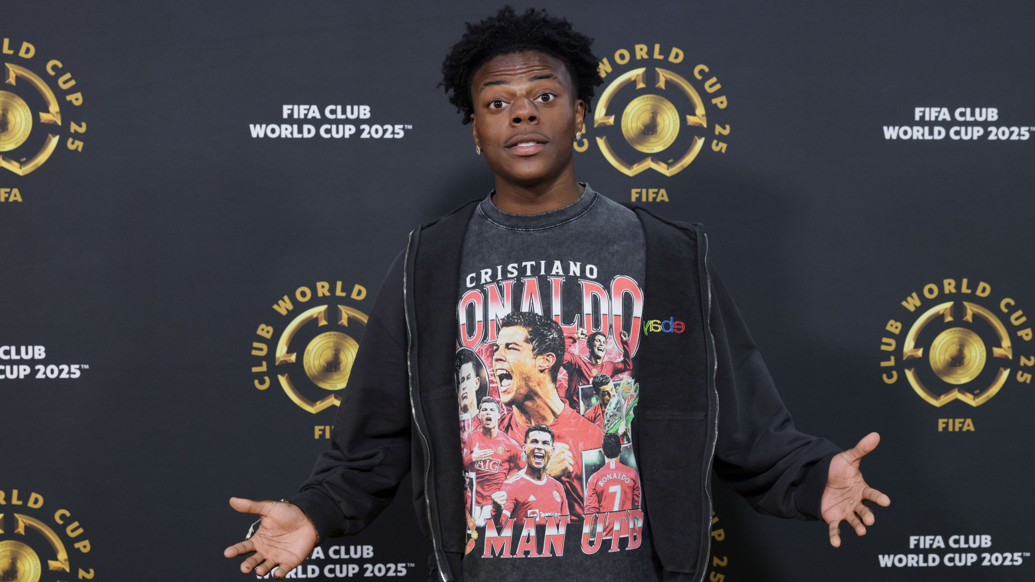 WATCH: IShowSpeed rocks Cristiano Ronaldo shirt at Lionel Messi's Club World Cup debut — and gets ignored by the Inter Miami star | Goal.com UK