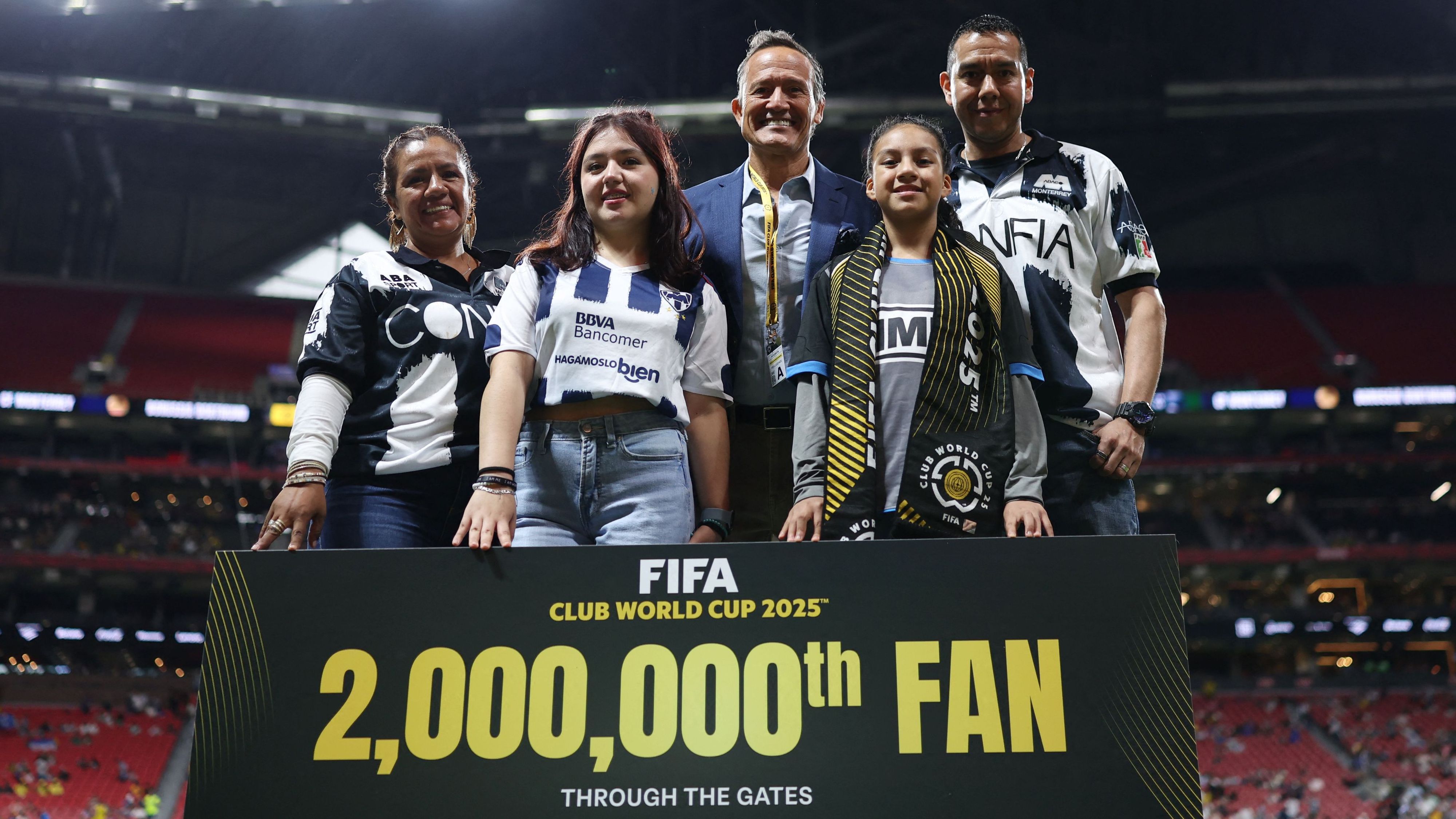 2,000,000th fan: Monterrey exited the Club World Cup, but one lucky fan walked away with an unforgettable reward | Goal.com UK