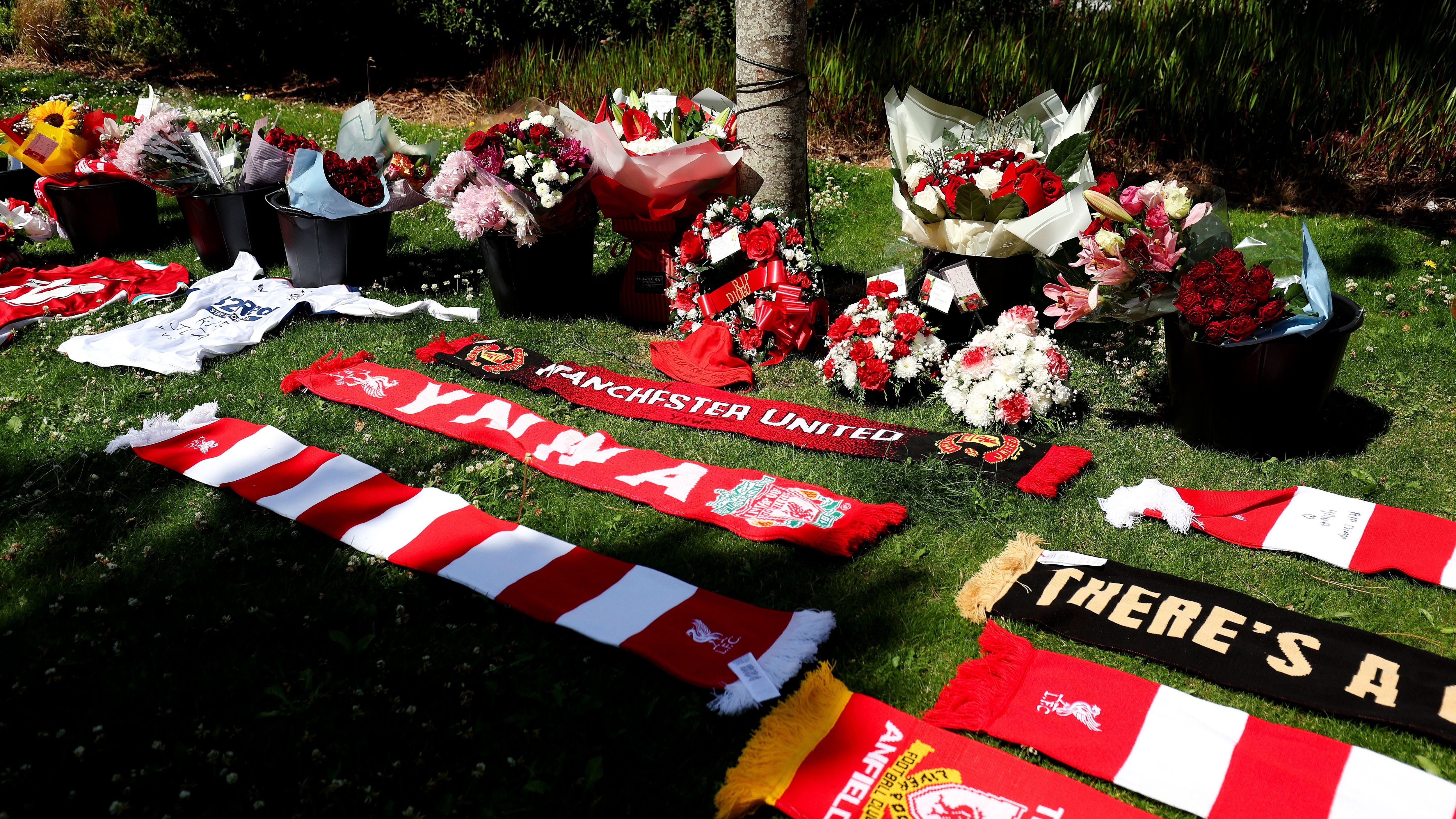 Tributes Laid For Diogo Jota At Anfield