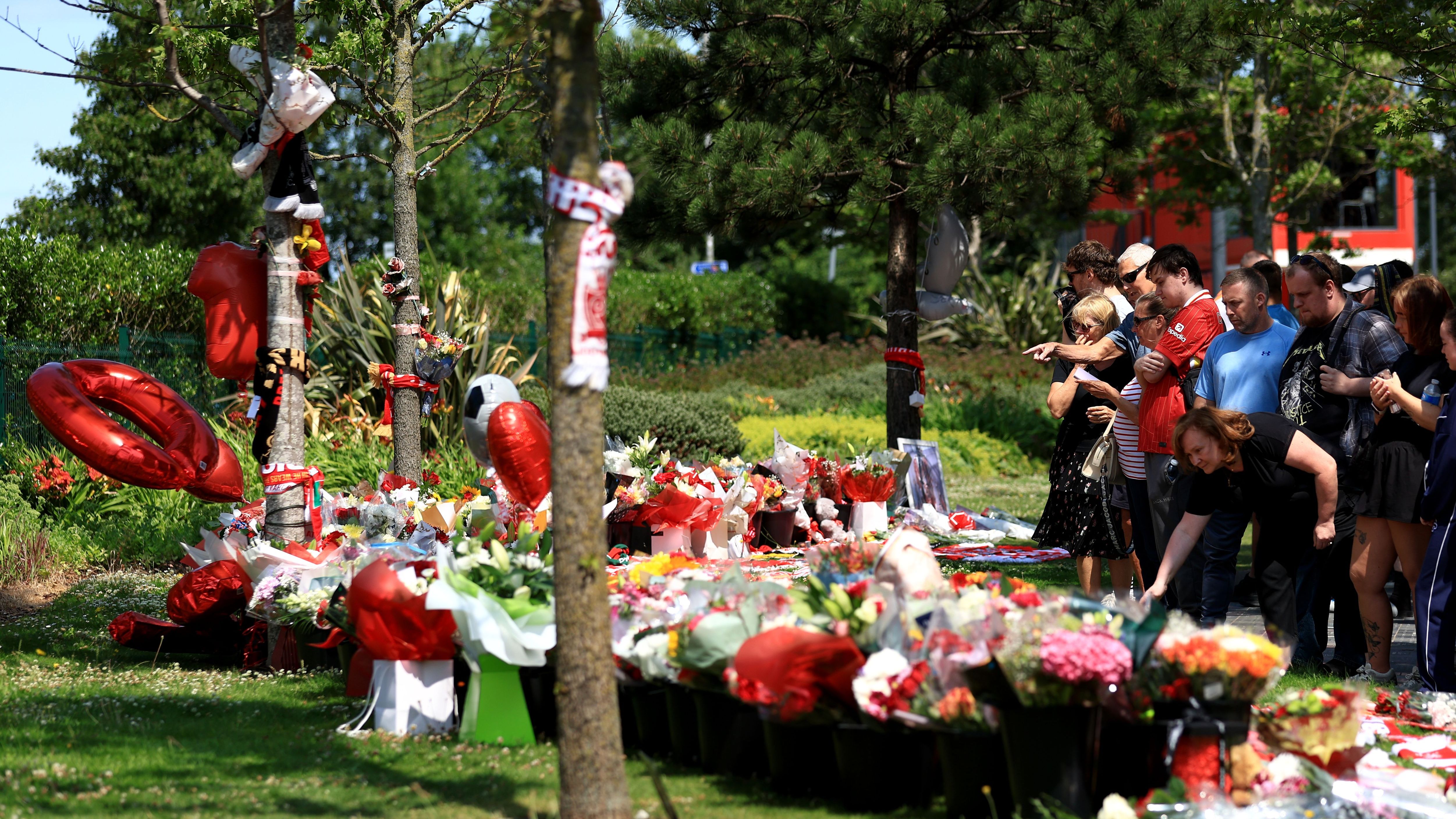 Tributes Laid For Diogo Jota At Anfield