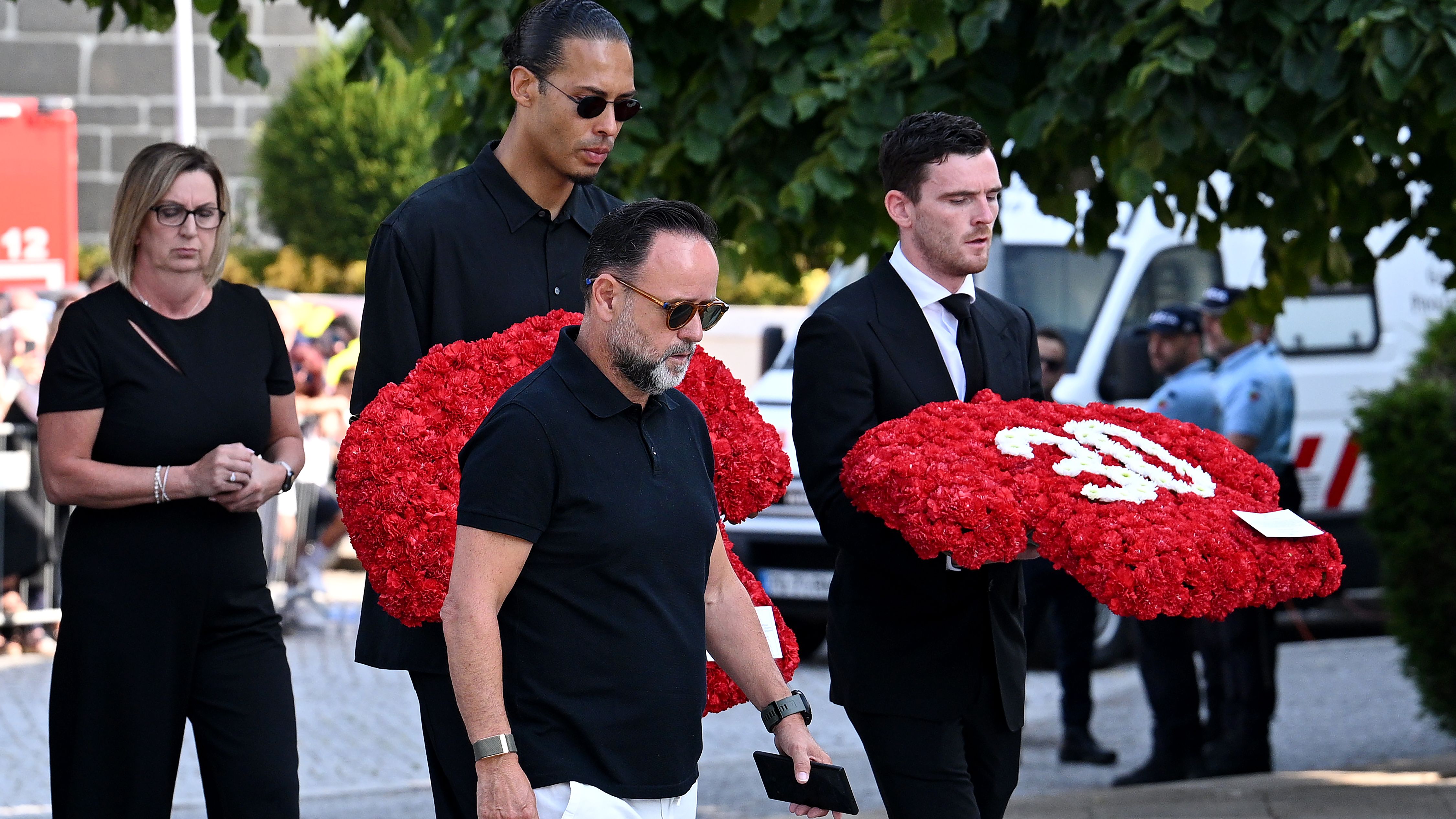 Funeral Held For Diogo Jota And Andre Silva In Their Hometown Of Gondomar