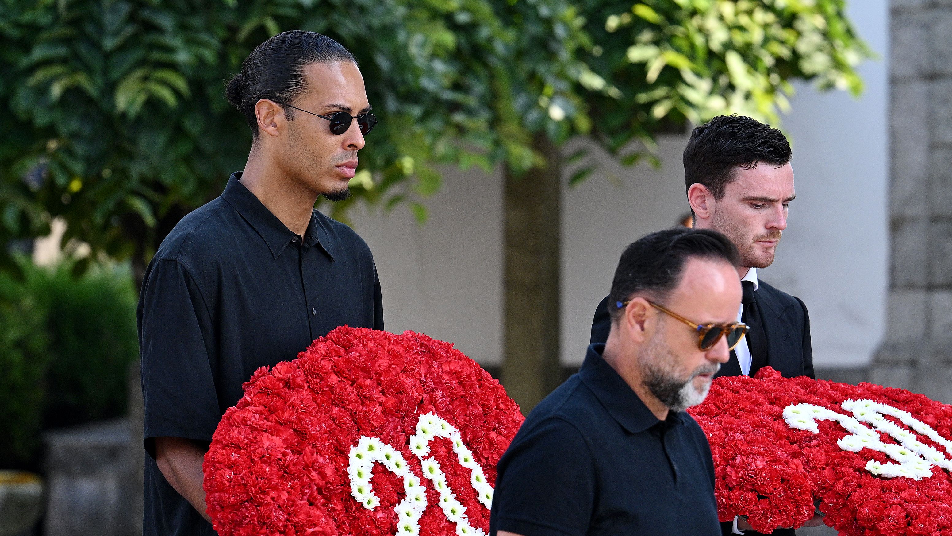 Funeral Held For Diogo Jota And Andre Silva In Their Hometown Of Gondomar