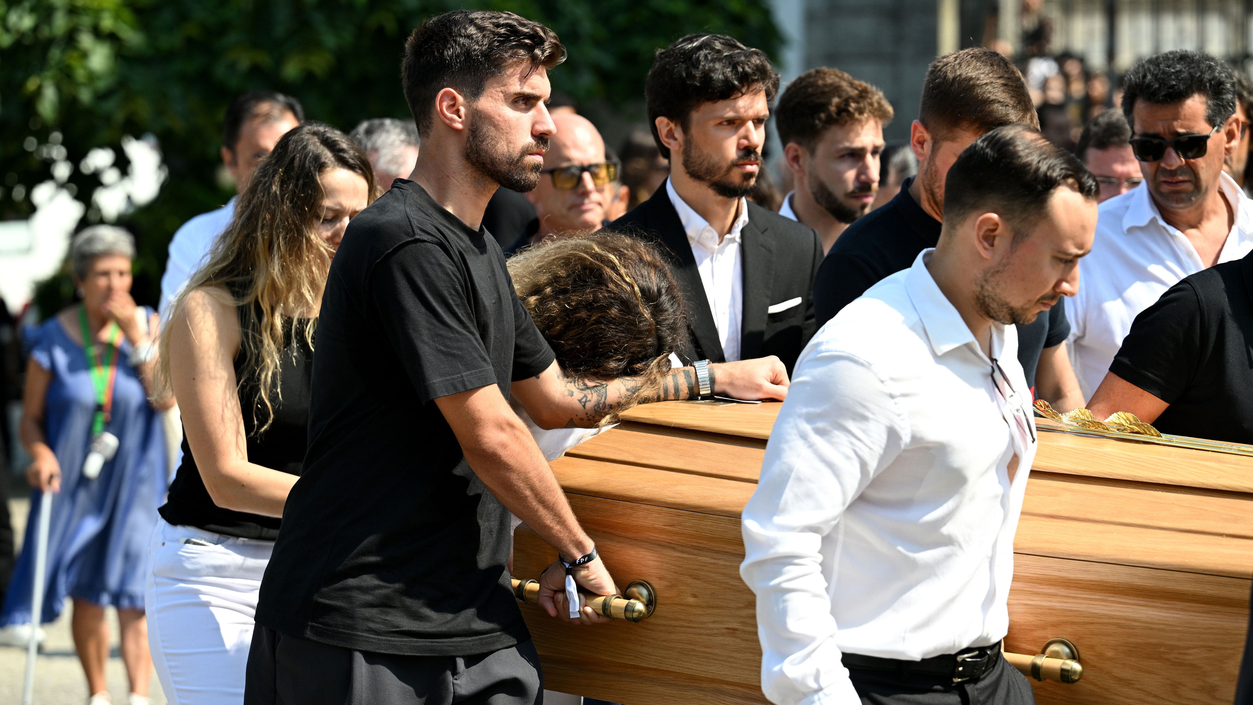 Funeral Held For Diogo Jota And Andre Silva In Their Hometown Of Gondomar