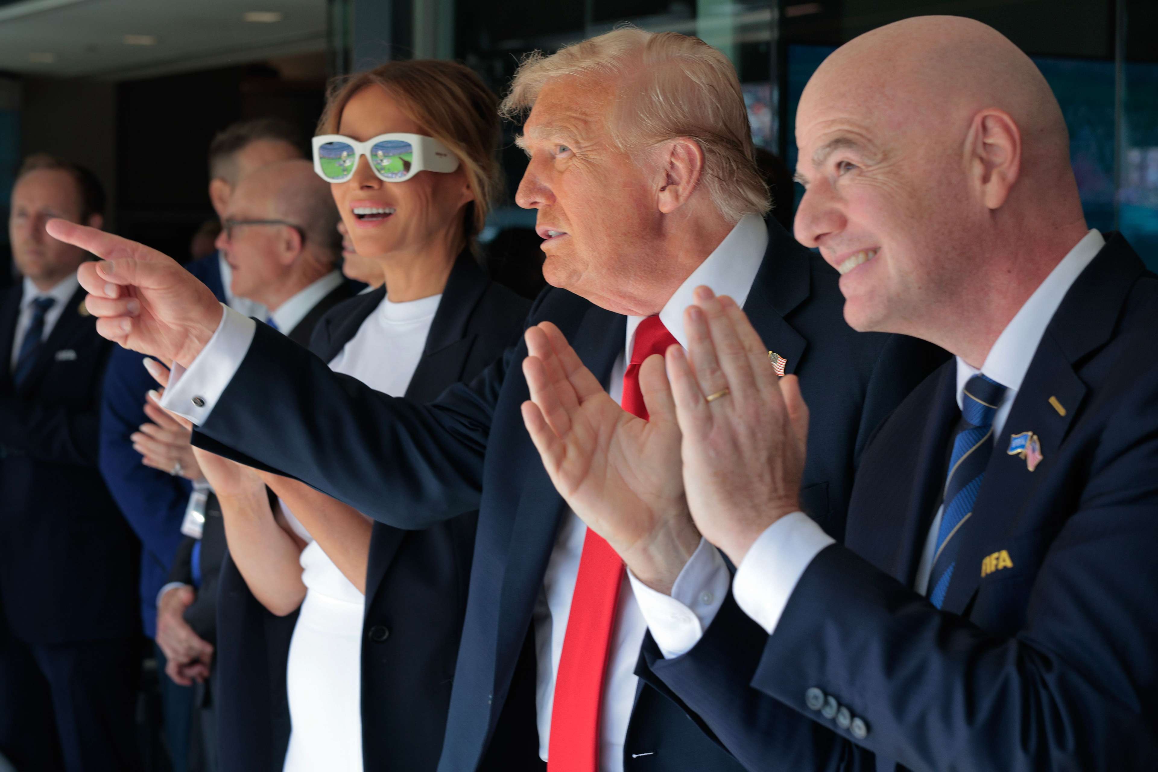 President And Mrs Trump Watch FIFA Club World Cup Final