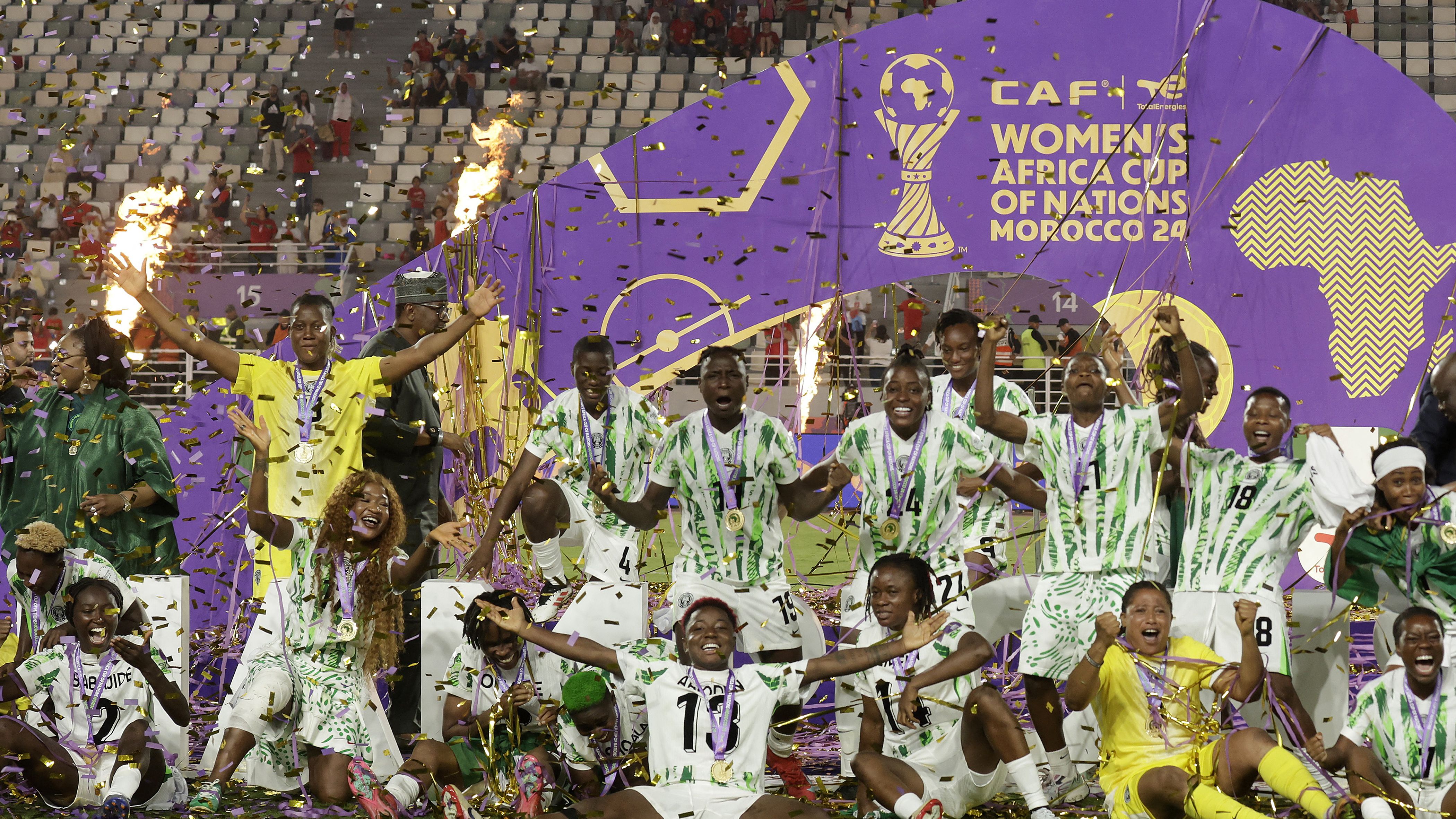 TOPSHOT-FBL-AFR-AFCON-WOMEN-FINAL-MAR-NGA-PODIUM
