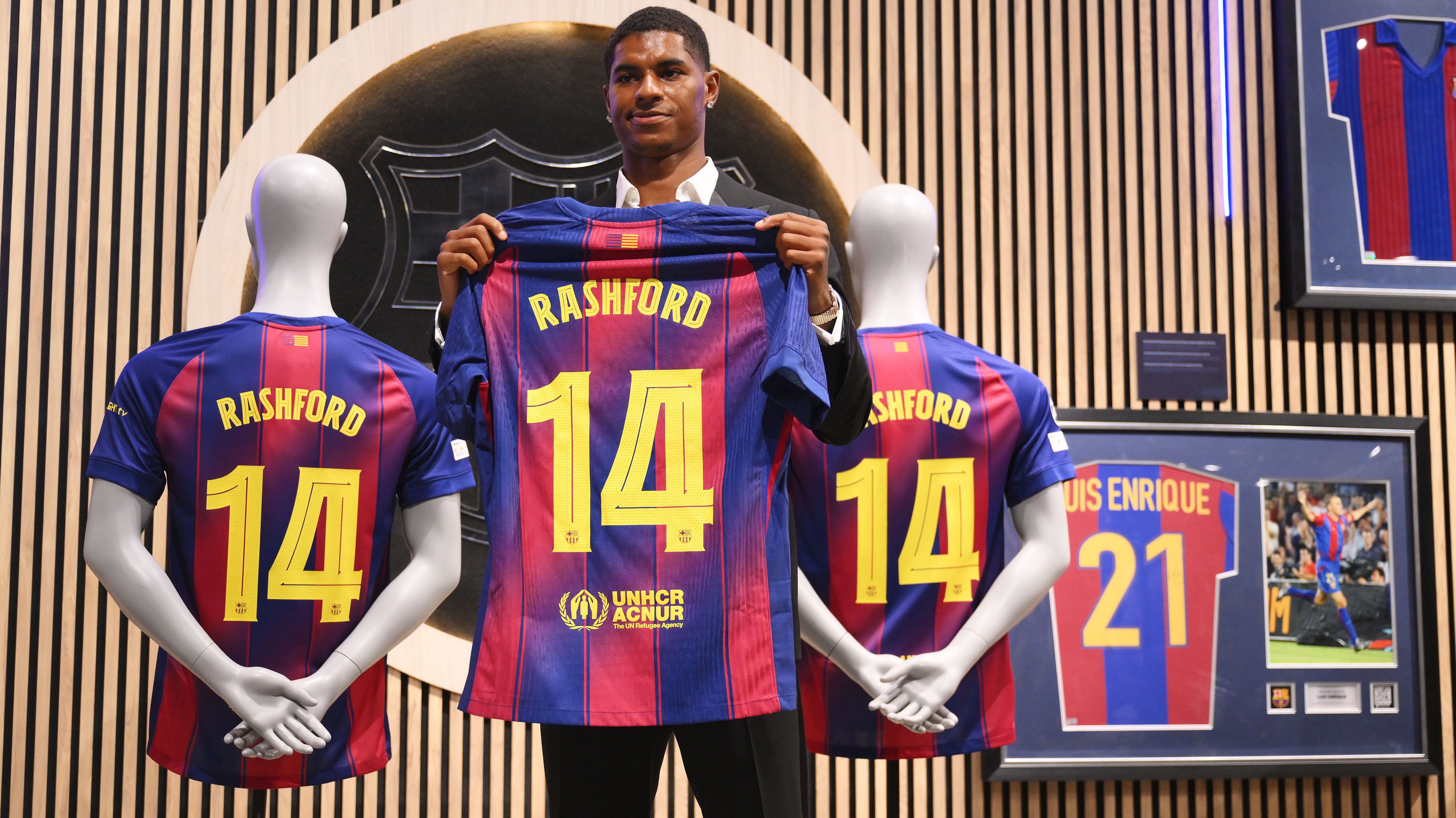FC Barcelona Unveil New Signing Marcus Rashford
