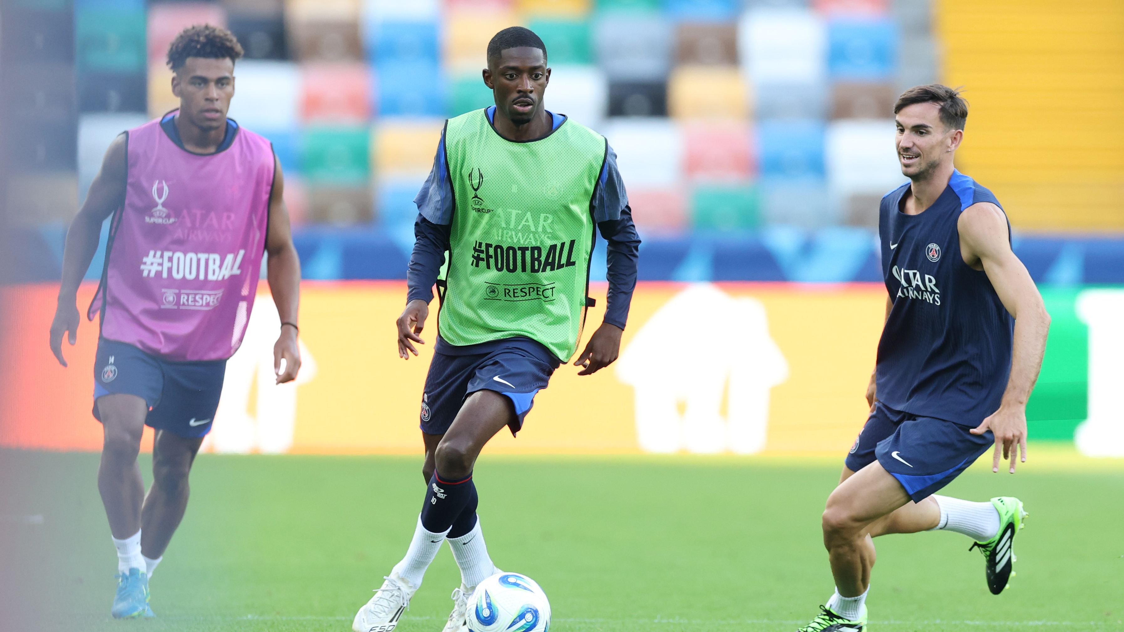 Paris Saint-Germain Training Session And Press Conference - UEFA Super Cup 2025