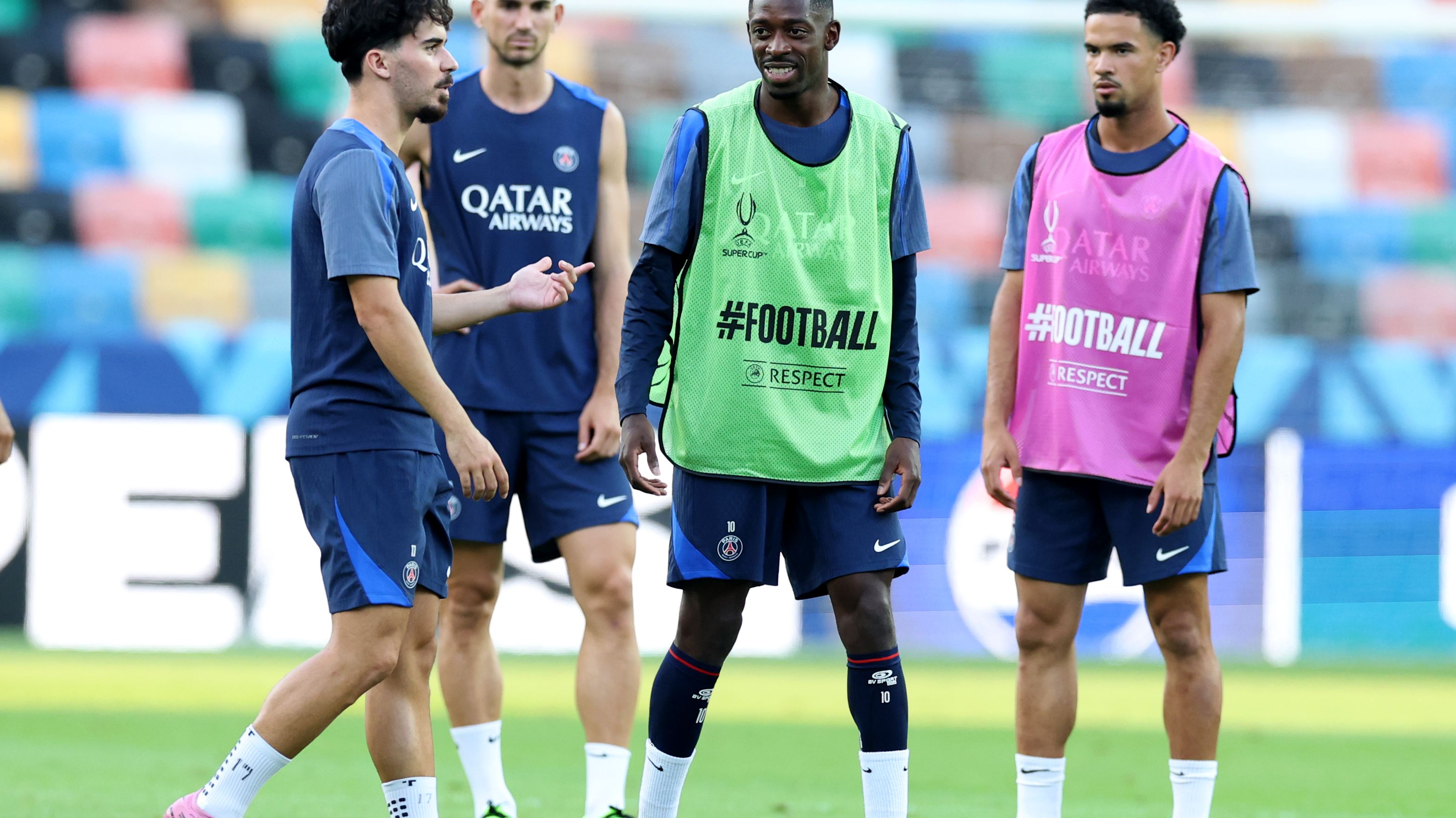 Paris Saint-Germain Training Session And Press Conference - UEFA Super Cup 2025