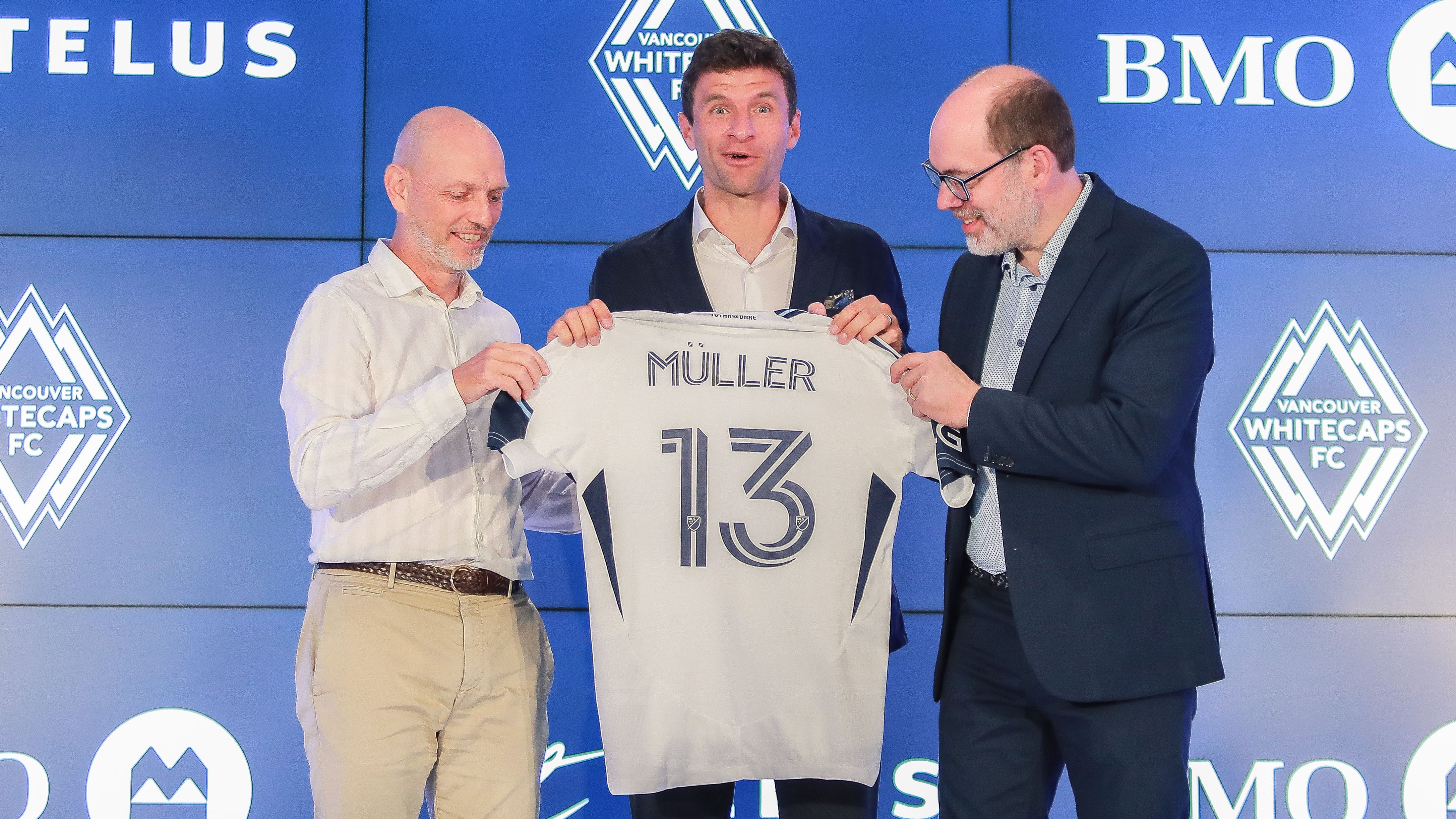 Thomas Muller Introductory Press Conference at Vancouver Whitecaps