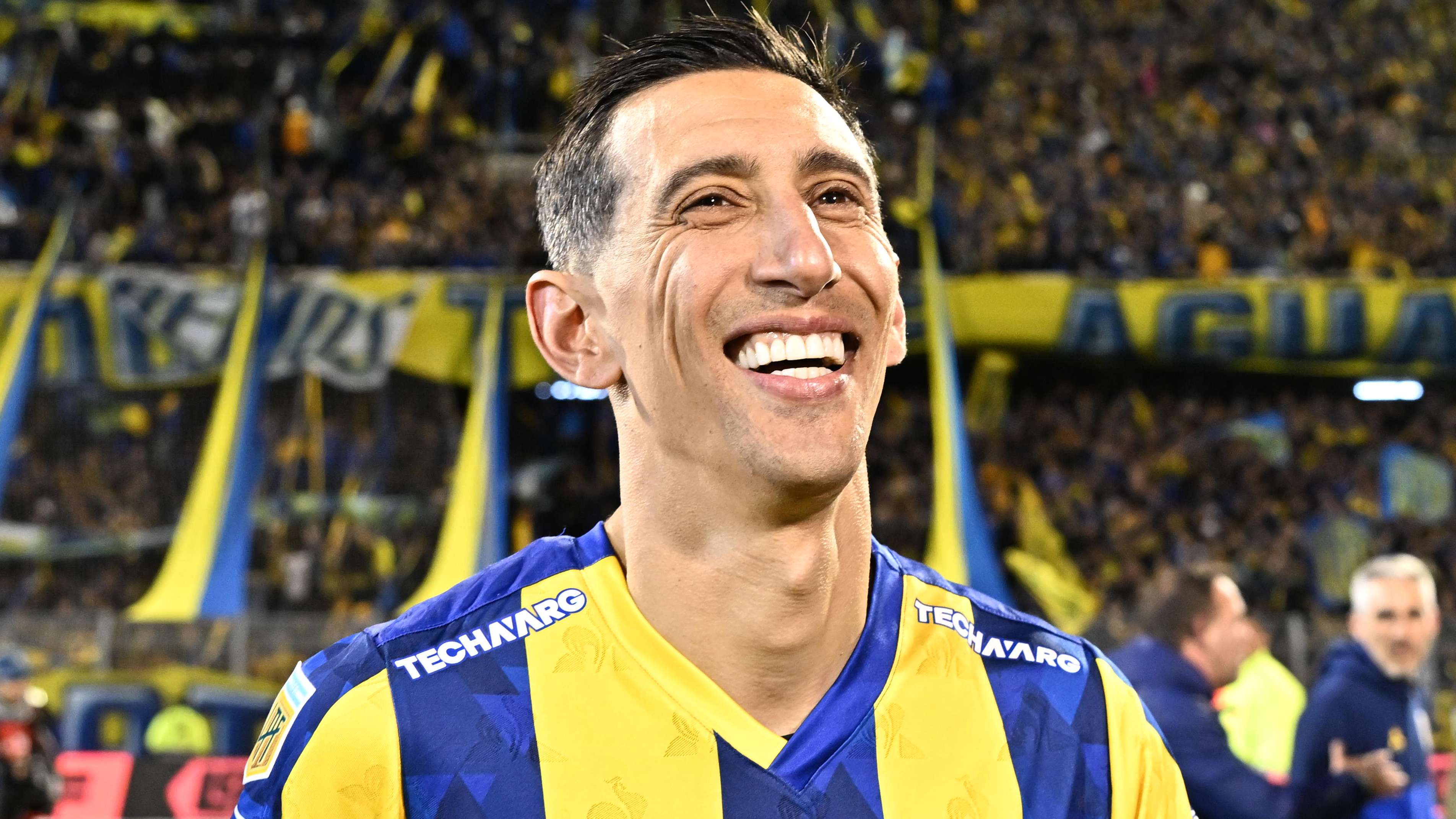 GettyImages-2230923842 WATCH: Angel Di Maria, stop that! Argentina legend scores unbelievable free-kick for Rosario Central to see off Lionel Messi's boyhood club Newell's Old Boys in fiery derby