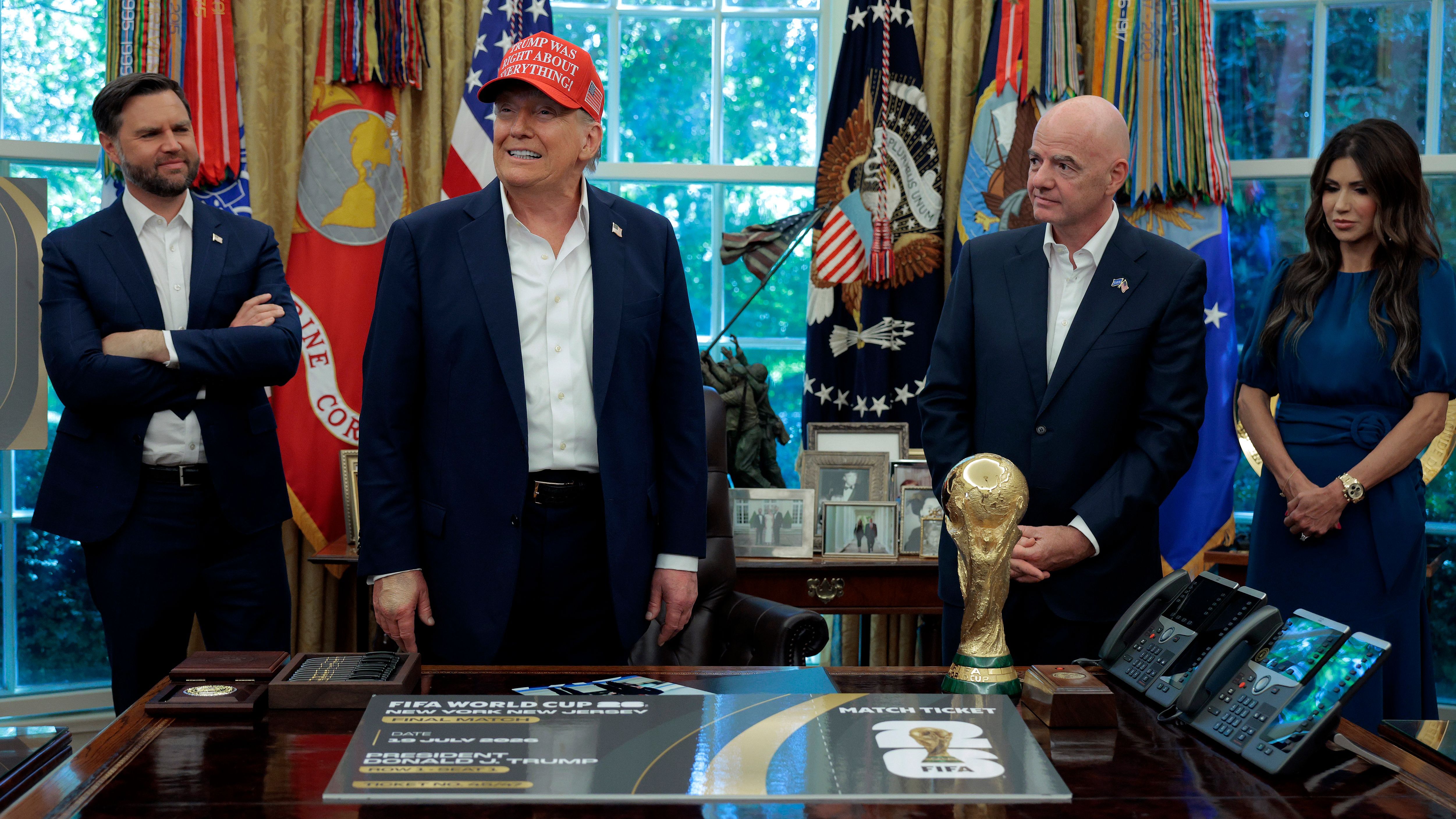 President Trump Announces The FIFA World Cup 2026 Draw Will Take Place At The Kennedy Center