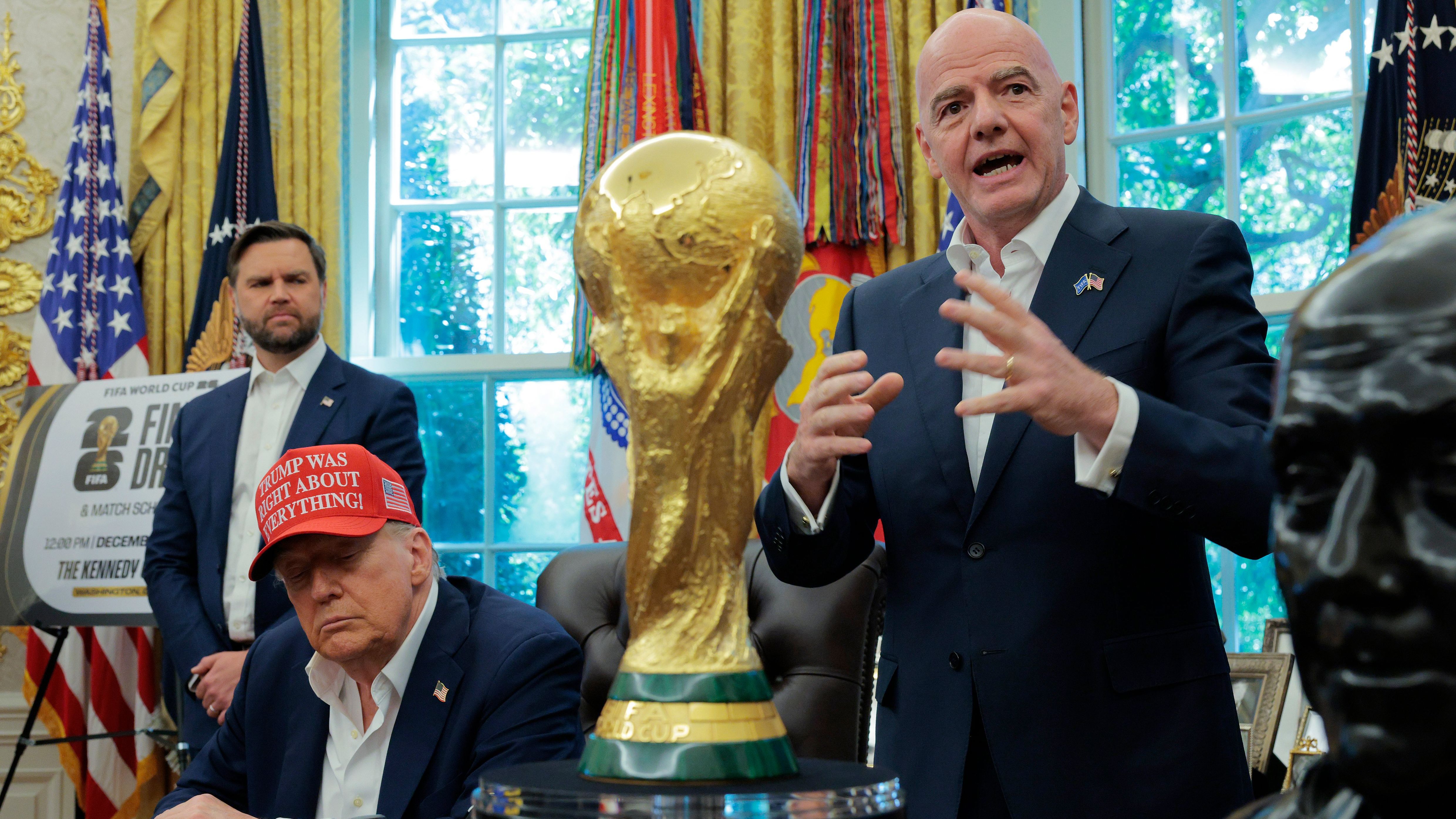 President Trump Announces The FIFA World Cup 2026 Draw Will Take Place At The Kennedy Center