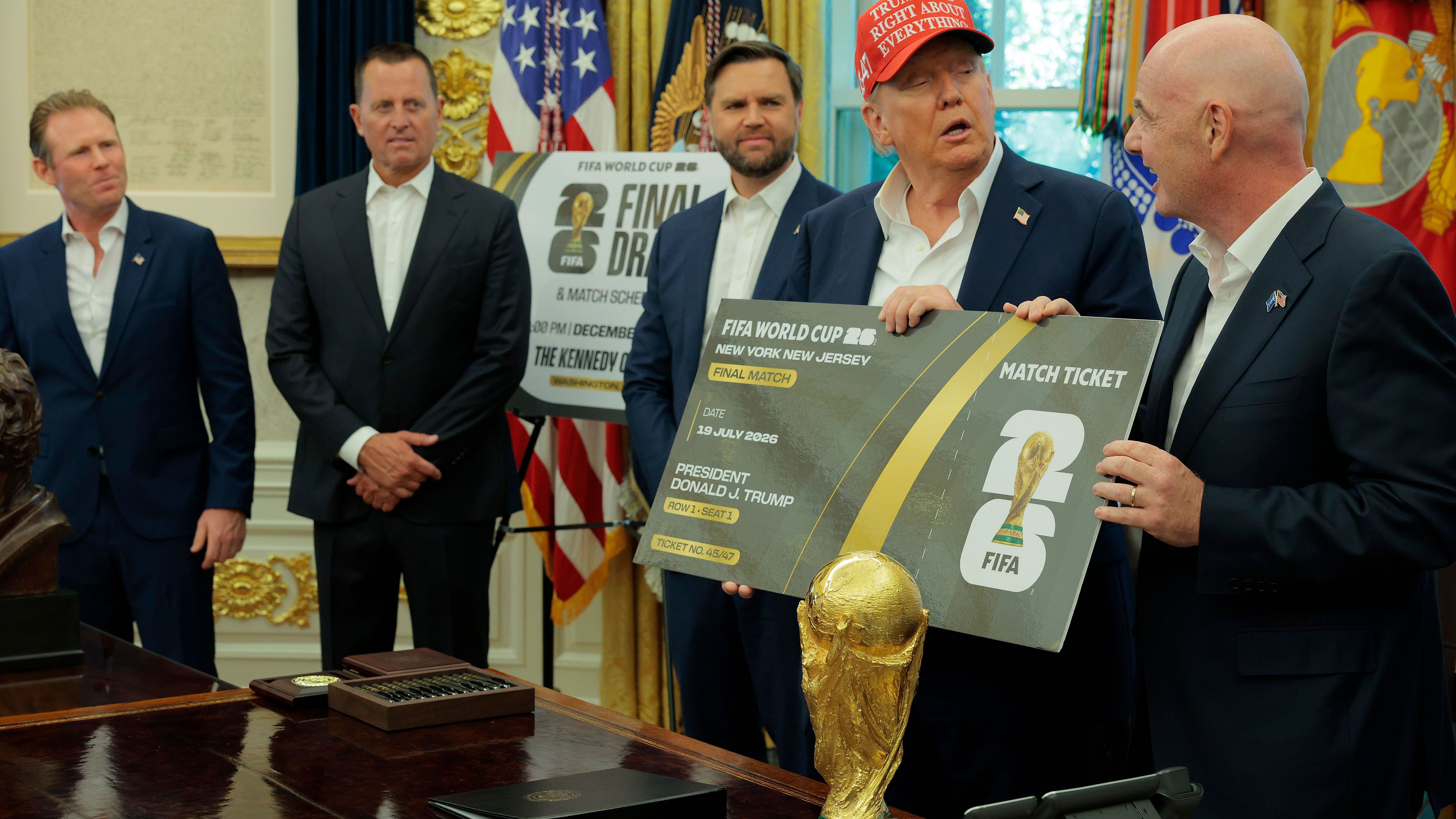 President Donald Trump Makes Announcement From The Oval Office