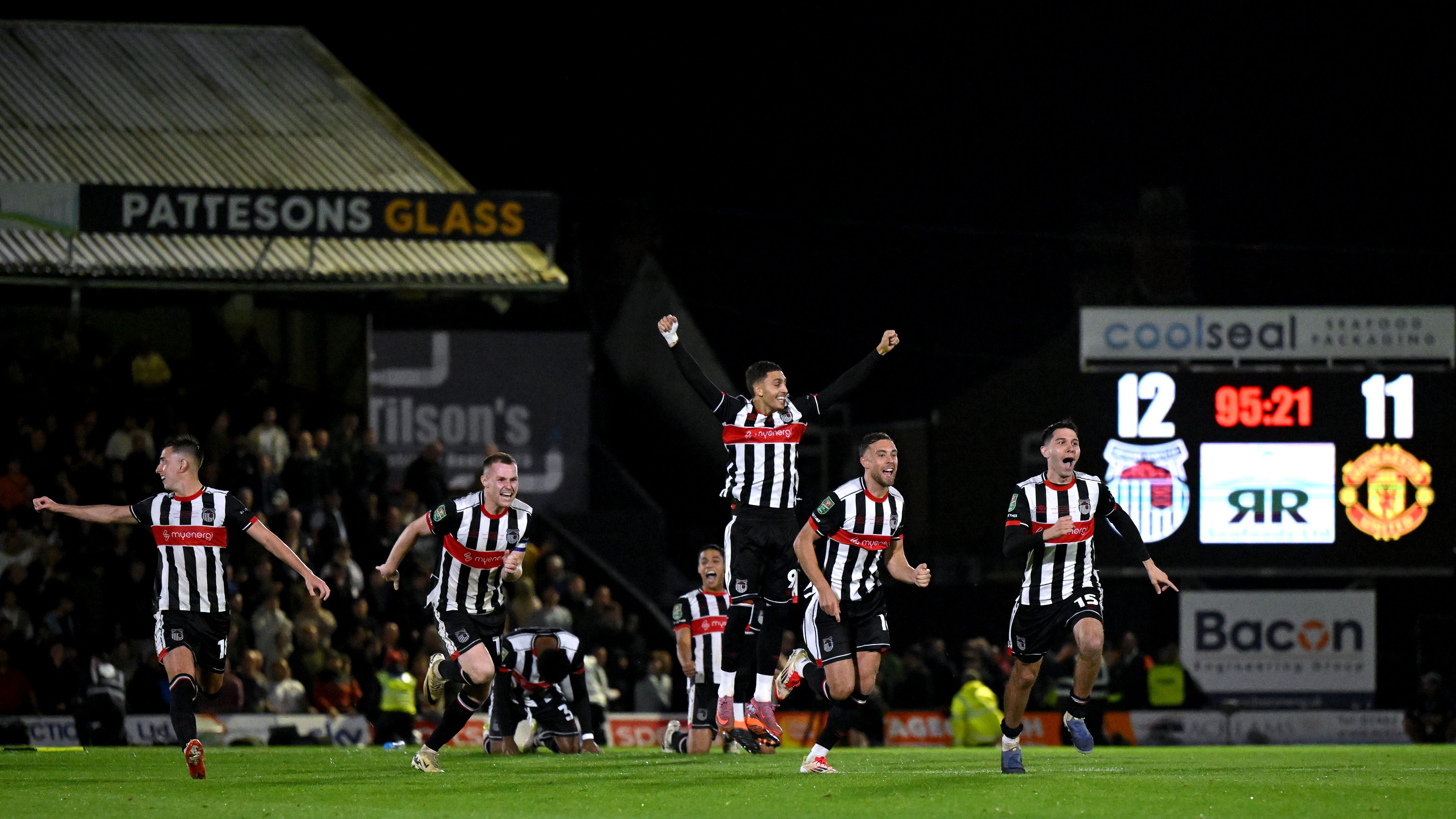 Grimsby Town v Manchester United - Carabao Cup Second Round