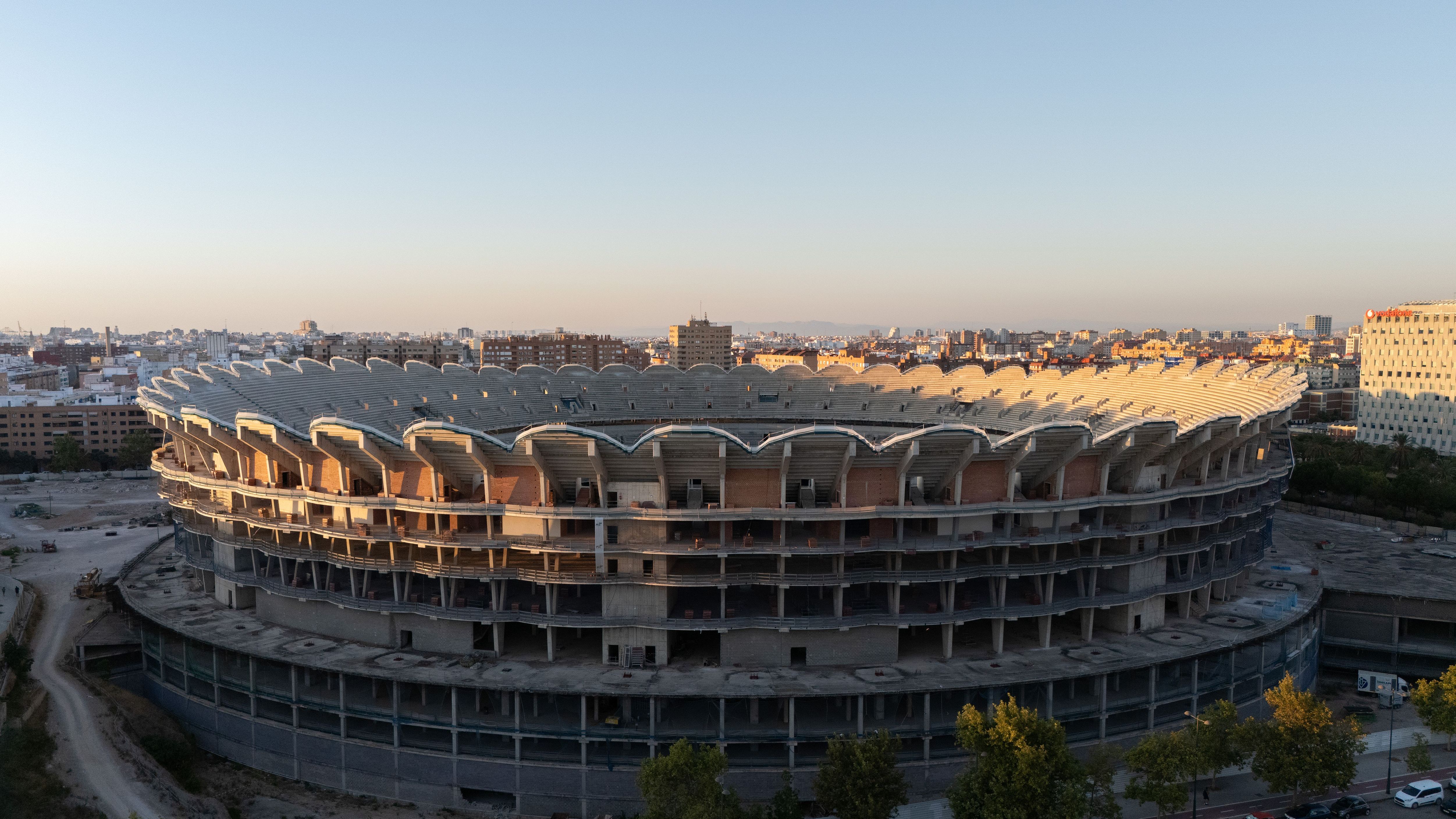 General Aerial View of the Nou Mestalla Construction Development